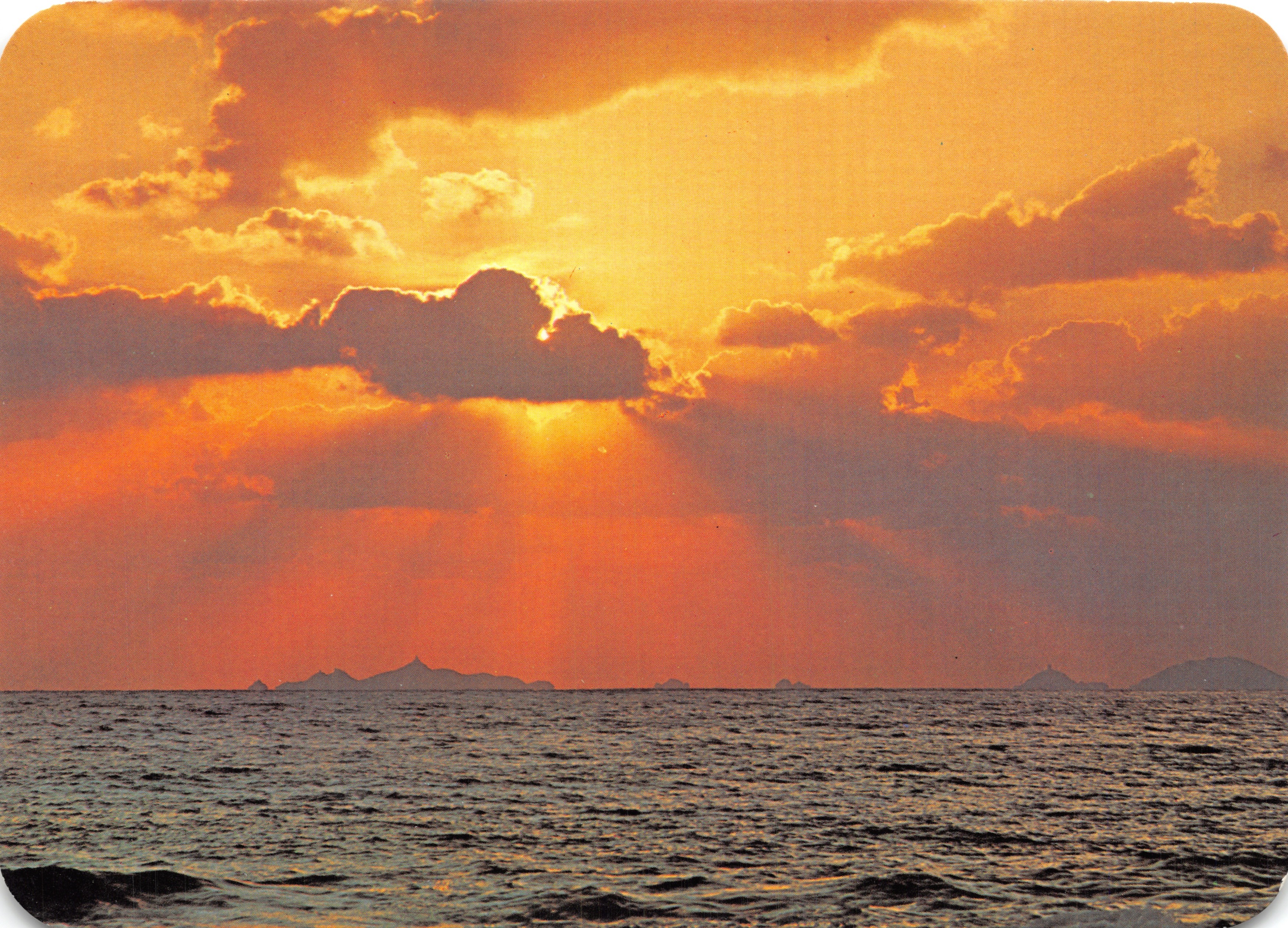 Sunset — Gulf of Ajaccio, shores of the Sanguinaires — Éditions Sainte-Geneviève