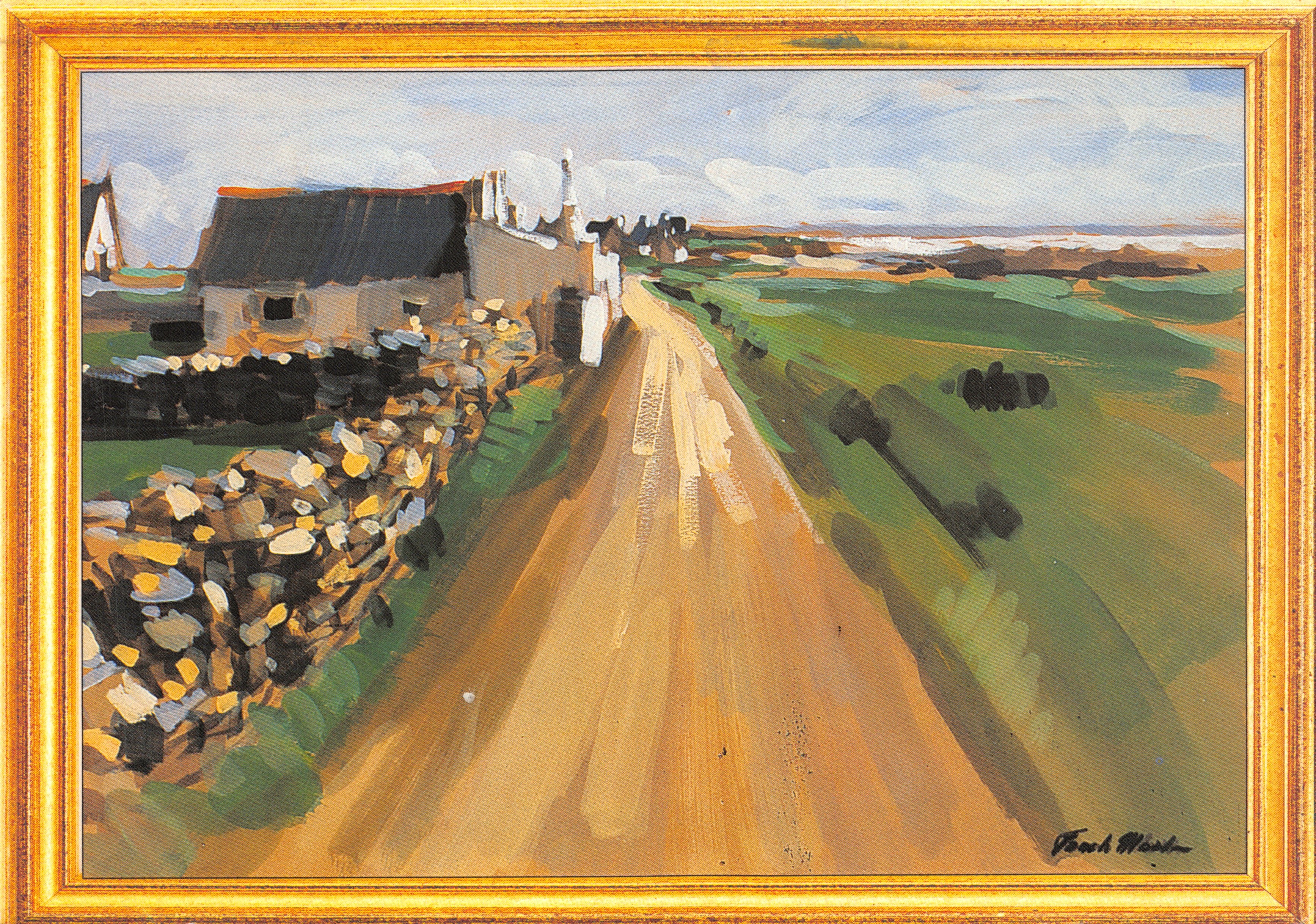 Vista de Pors-Poulhan — pintura de Fanch Moal — editor ÉDITIONS JOS LE DOARE