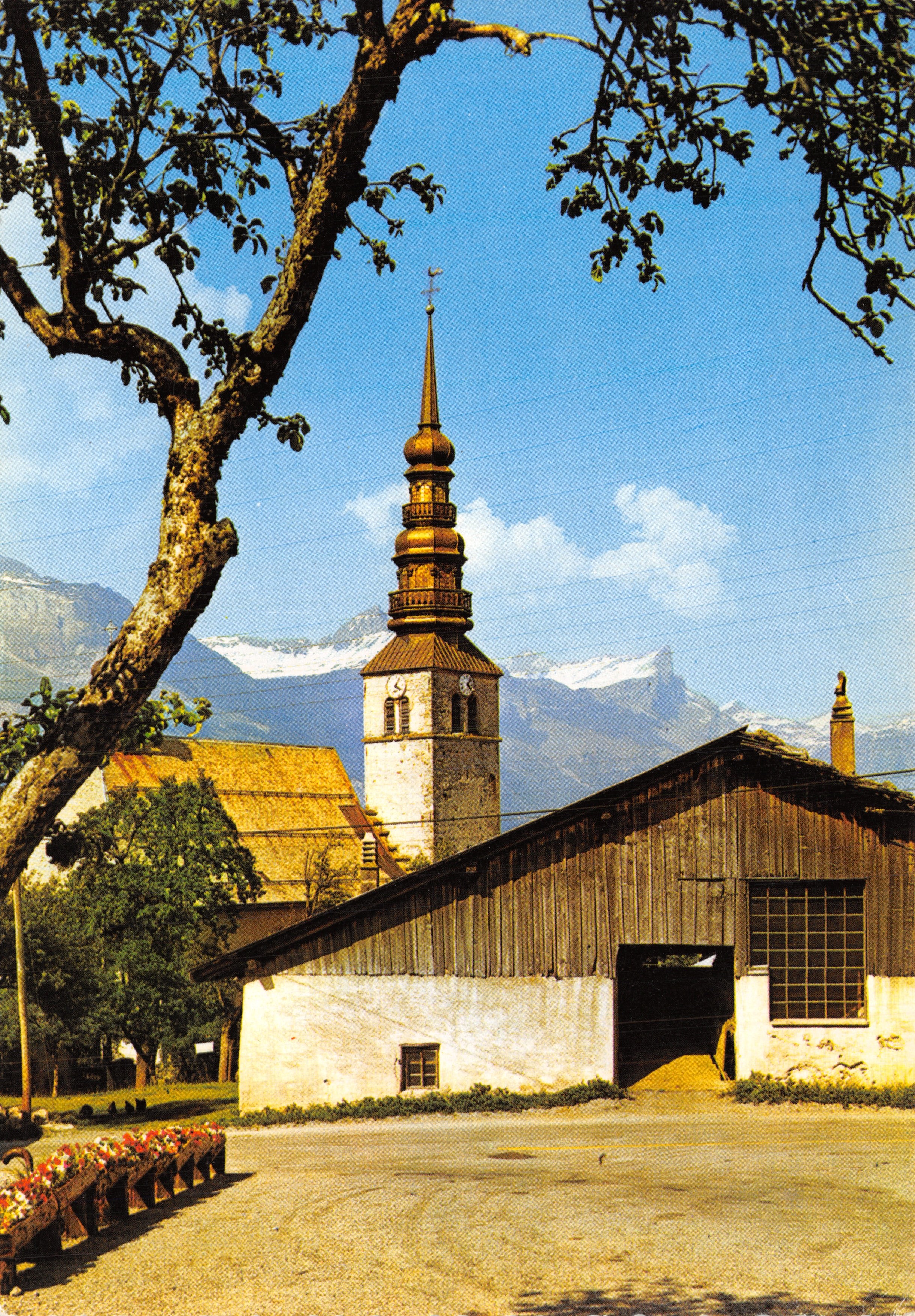 Campanario típico y viejo chalet de montaña — vista de montaña — Éditions JANSOL, n.º 161