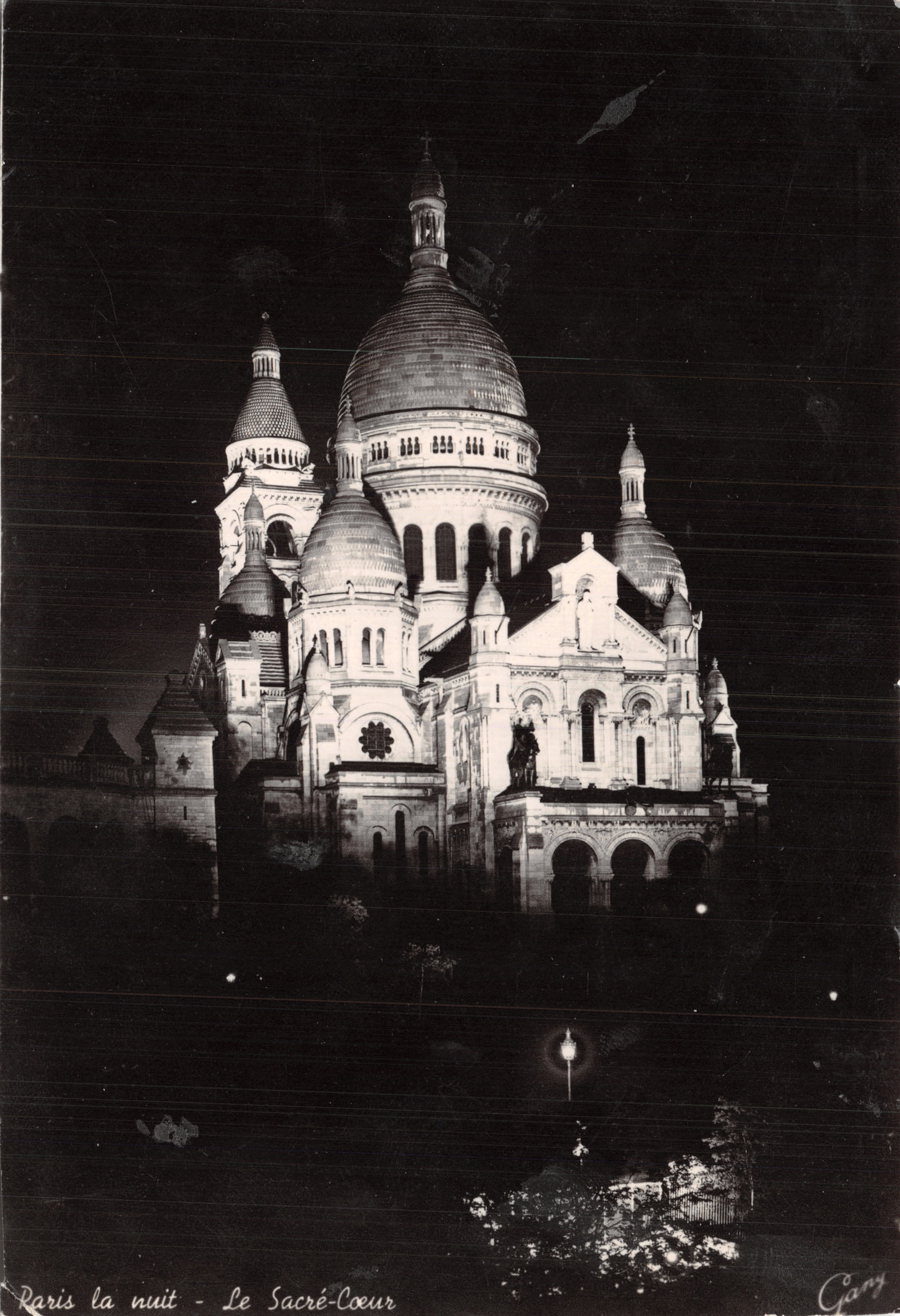 Parigi di notte - Il Sacré-Cœur — Gany, editore, n. 2071