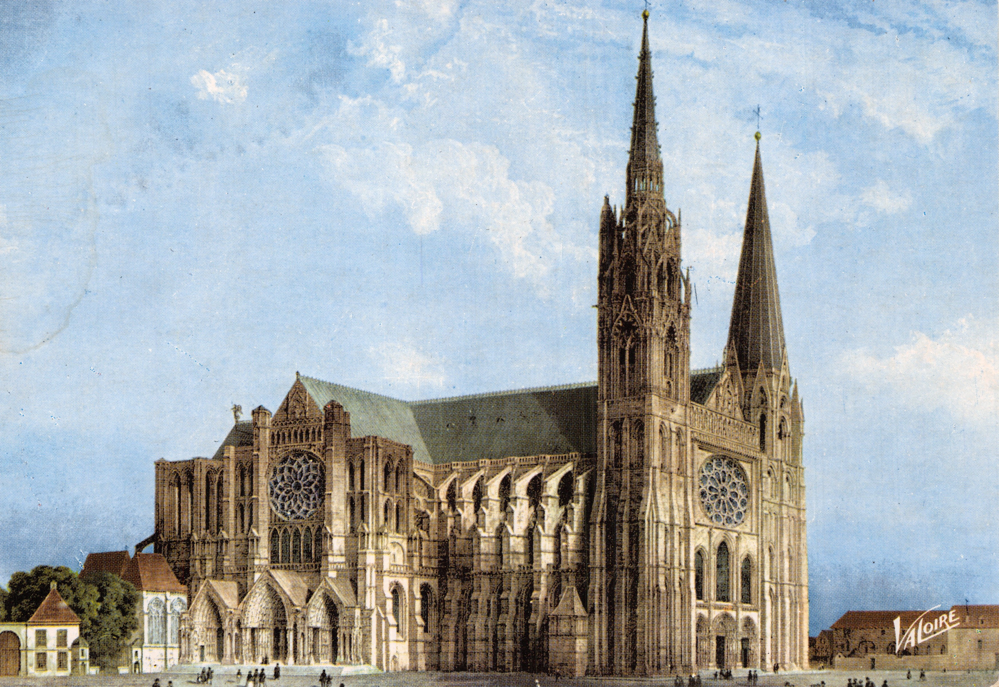 Chartres — catedral gótica — Éditeur VALOIRE