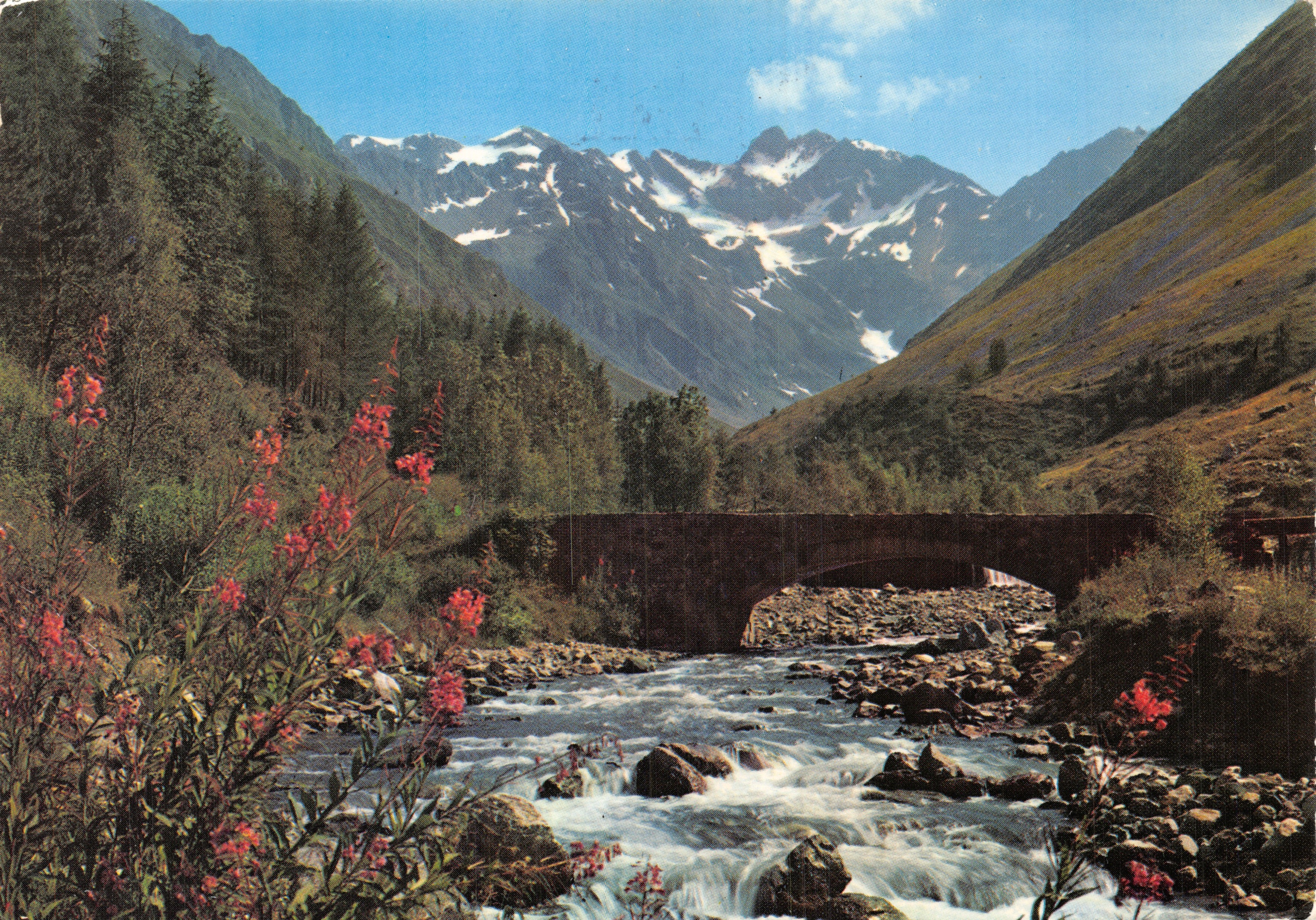Villard-de-Lans — lugar pintoresco junto a un torrente — Editions Climatique et de Sports d'Hiver