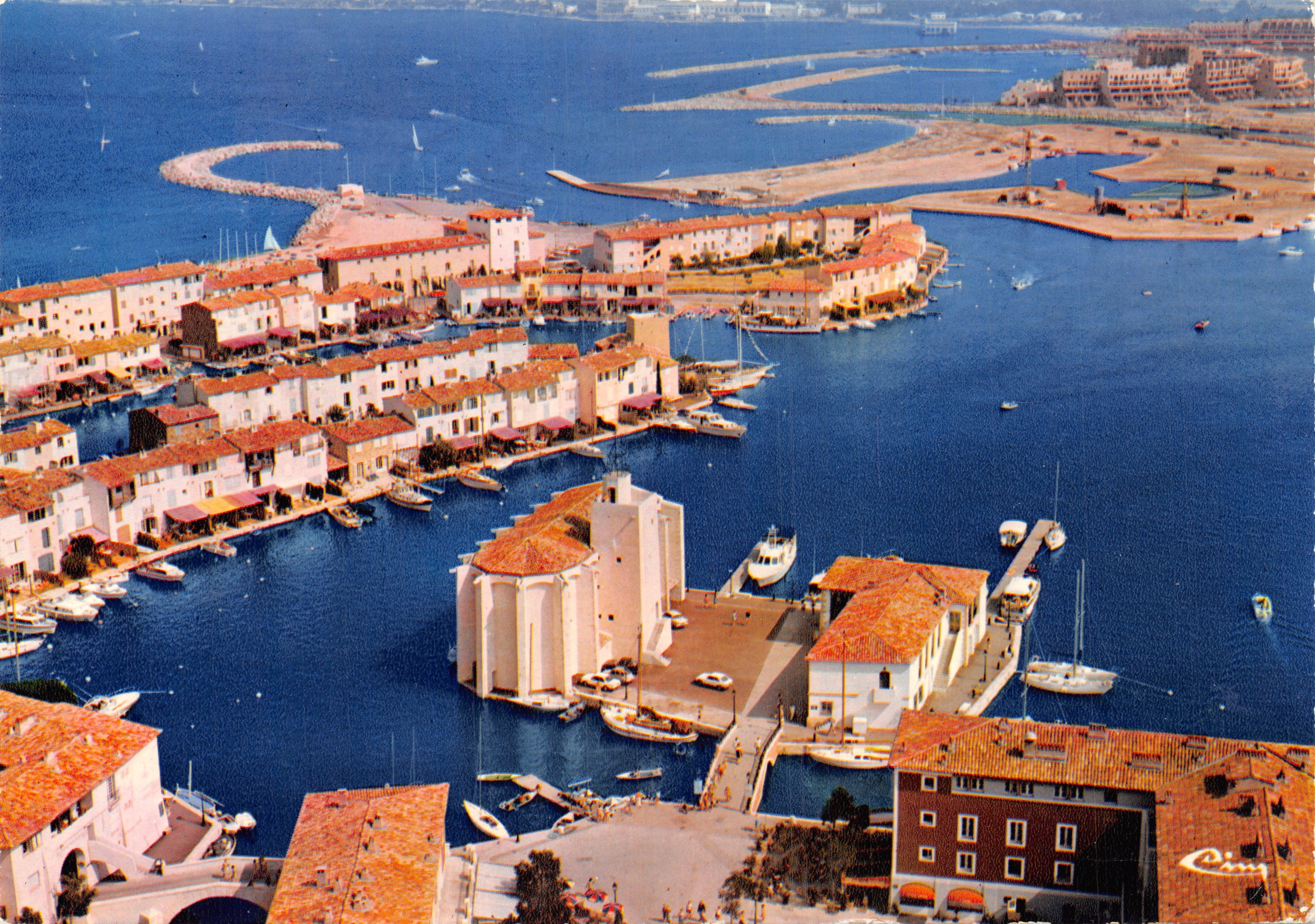 Port Grimaud — Panoramic view — Printer Mâcon 'CIM'