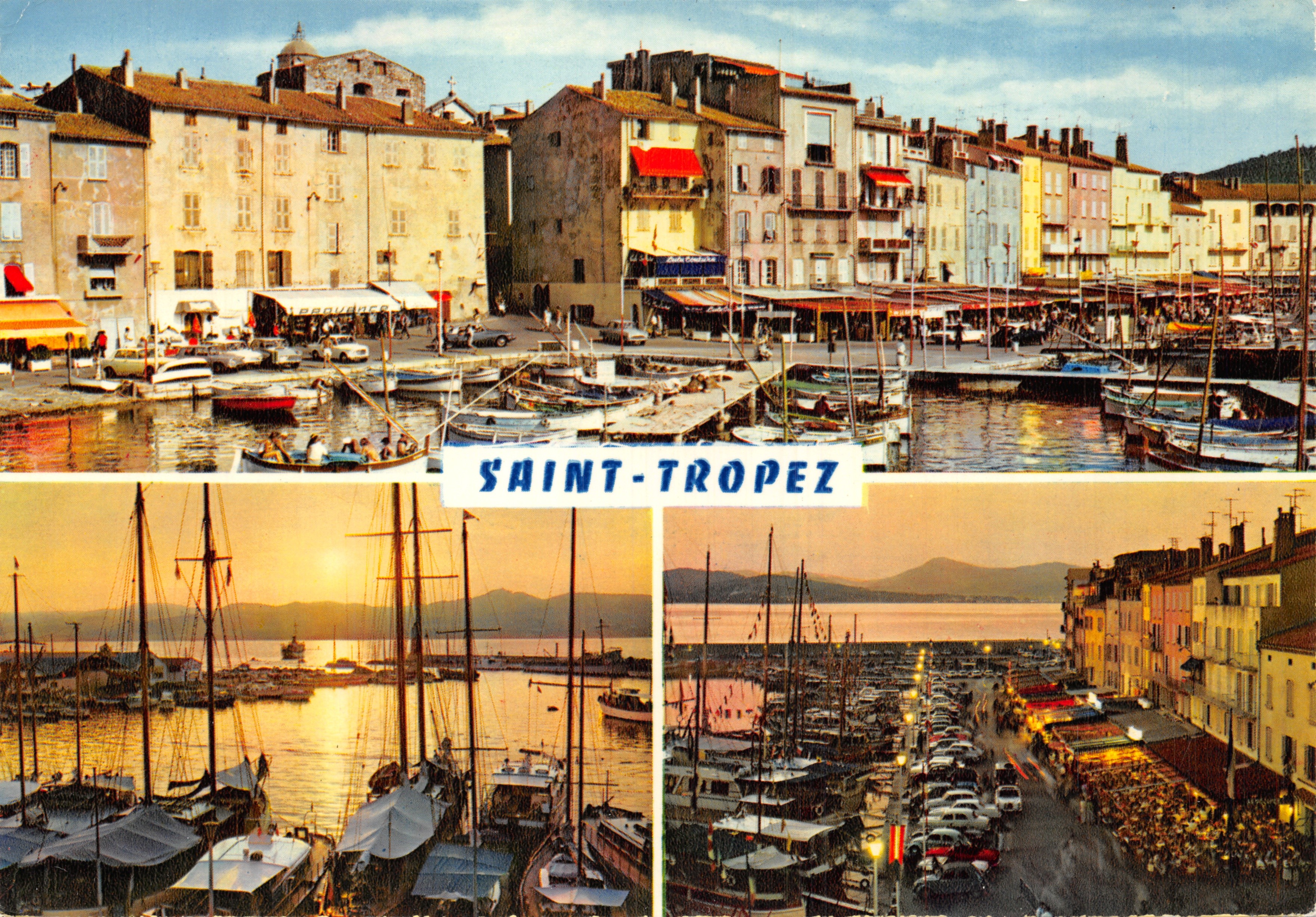 Saint-Tropez — uitzicht op de haven en de kades — ÉDITIONS RELLACOLOR