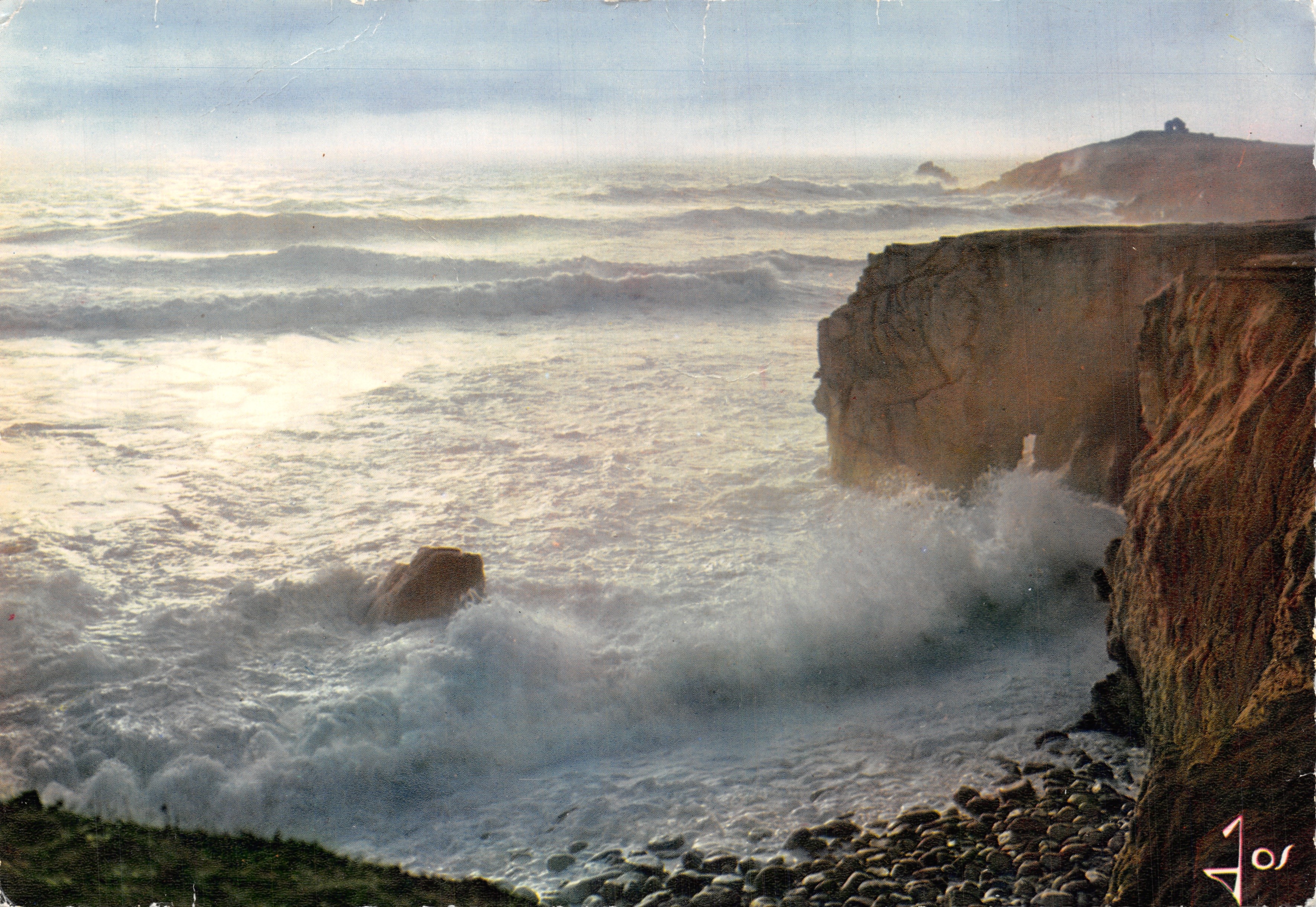 Sturm über die Wilde Küste — Presqu'île de Quiberon (Morbihan) — Éditions d'Art JOS