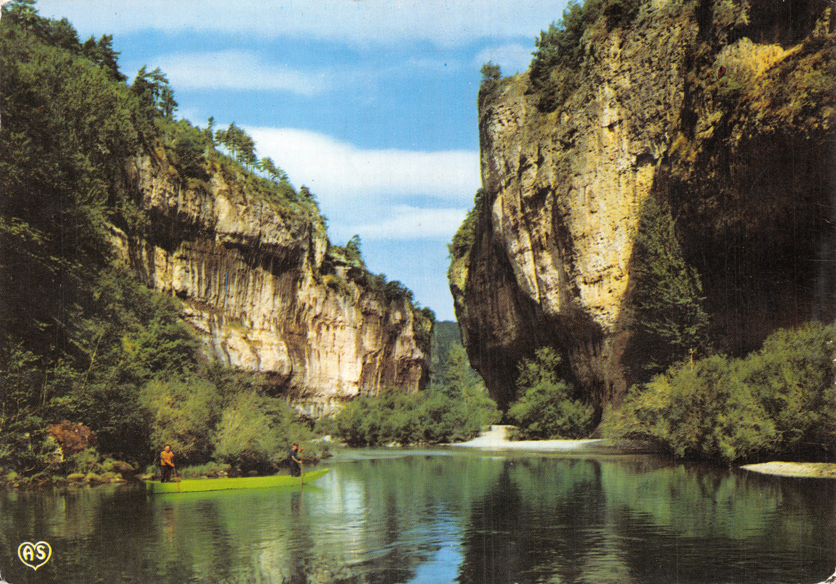 Les Gorges du Tarn — descente en barque — éditeur AS, n° 446