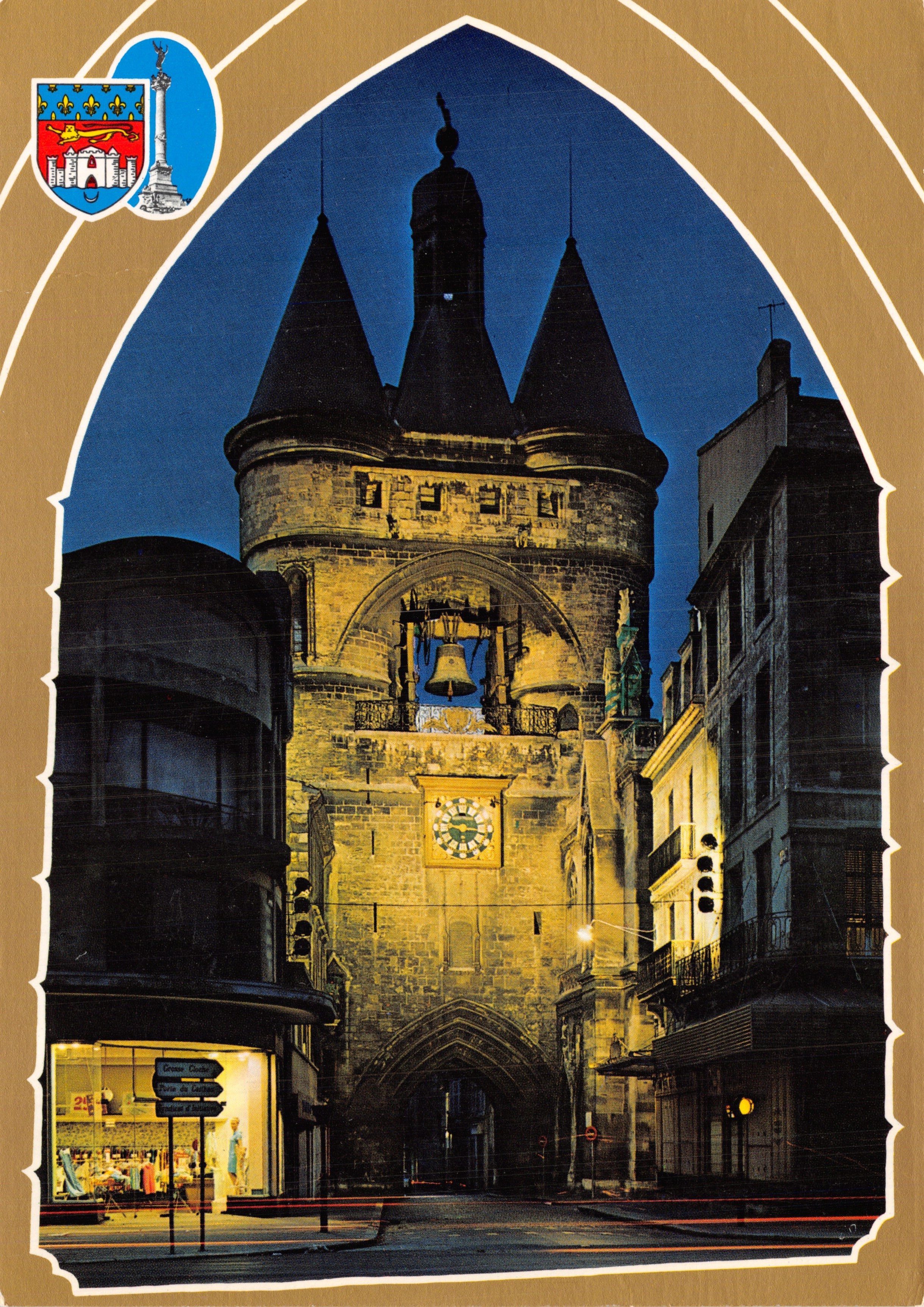 La Grosse Cloche — puerta de la ciudad con campanario de tres torres — Editions Cigogne