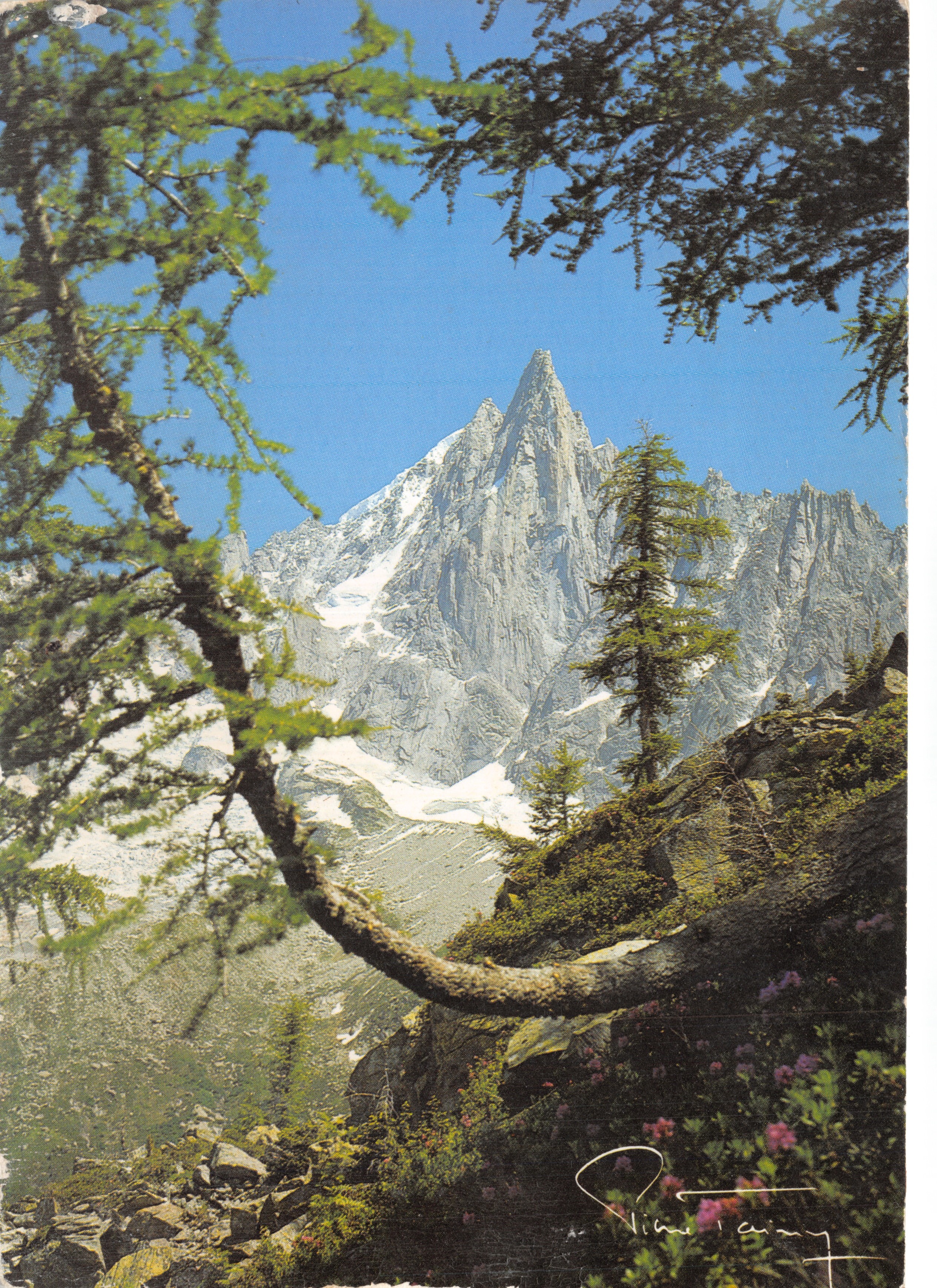 Mont Blanc — vue du Mont Blanc depuis le Montenvers — éditions mythra