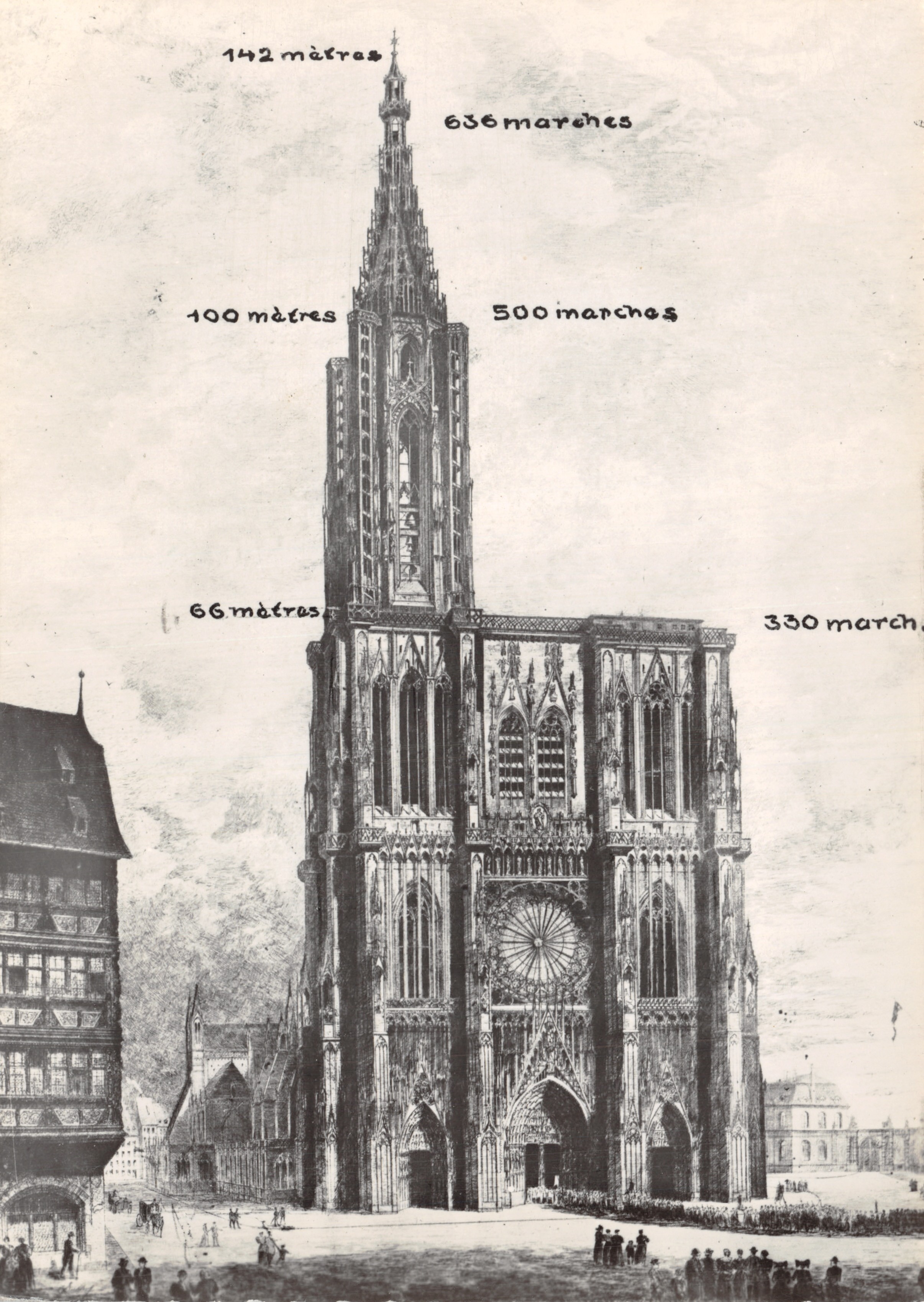 Strasbourg — Kathedraal (gravering) — Éditions du Bouciller