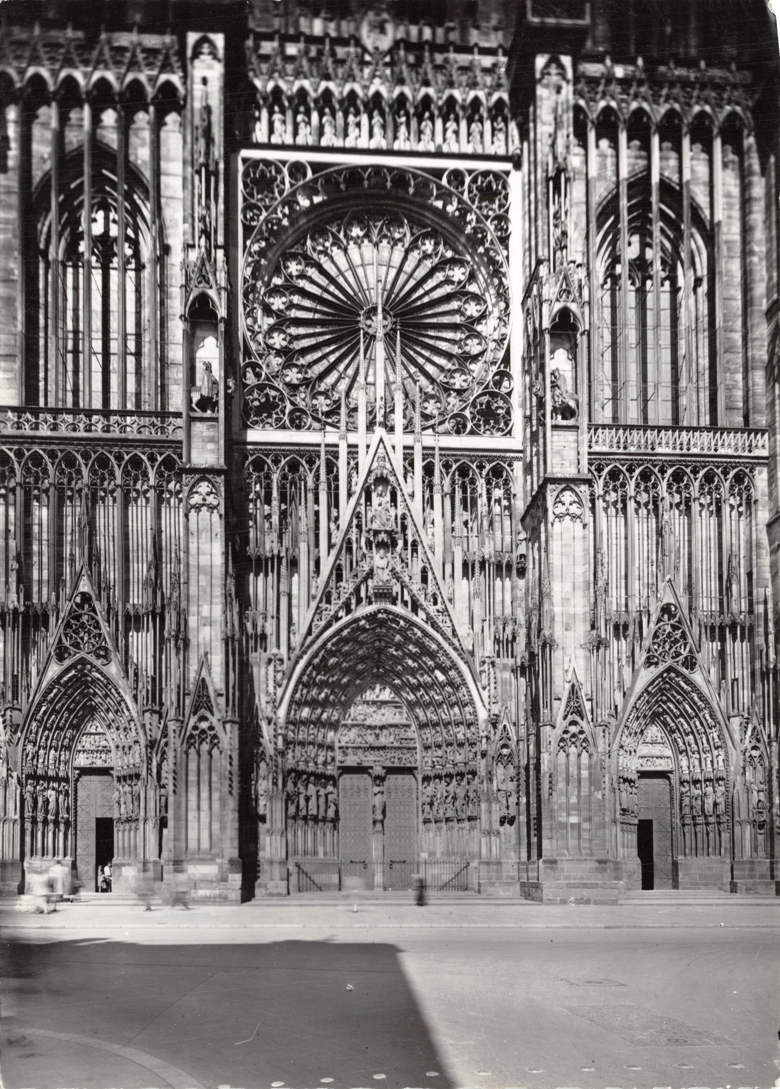 Strasbourg — Kathedraal — Hoofdfront — Éditions Drussel