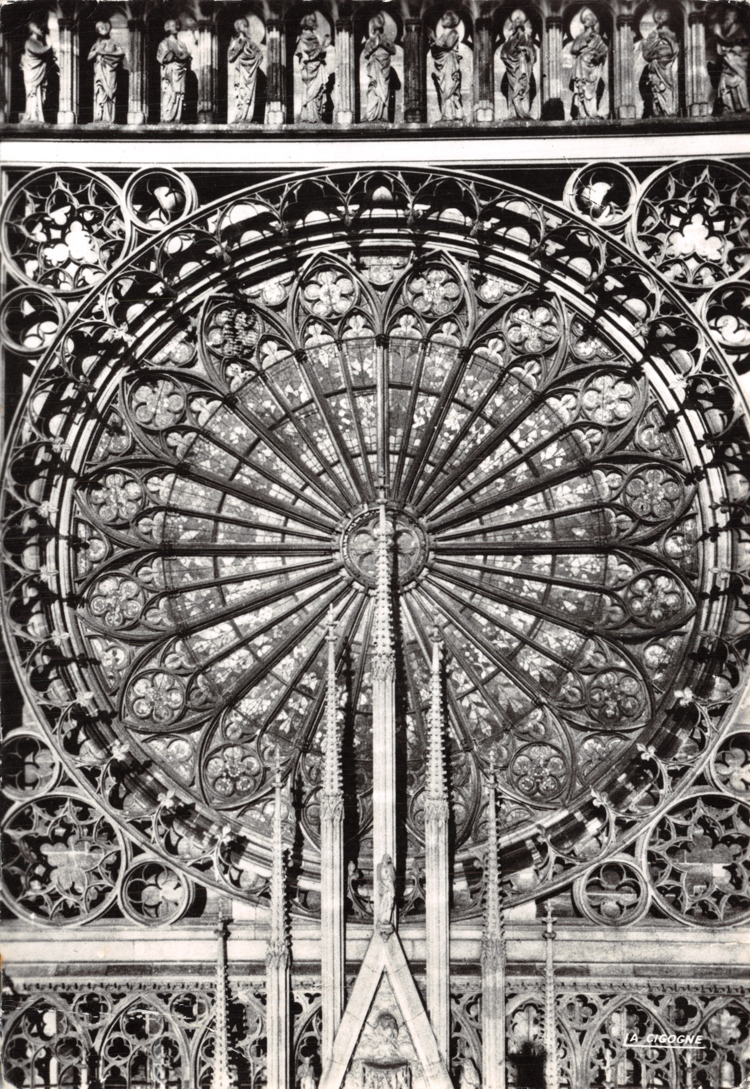 La Cattedrale di Strasburgo — Rosa del transetto meridionale — Éditions La Cigogne