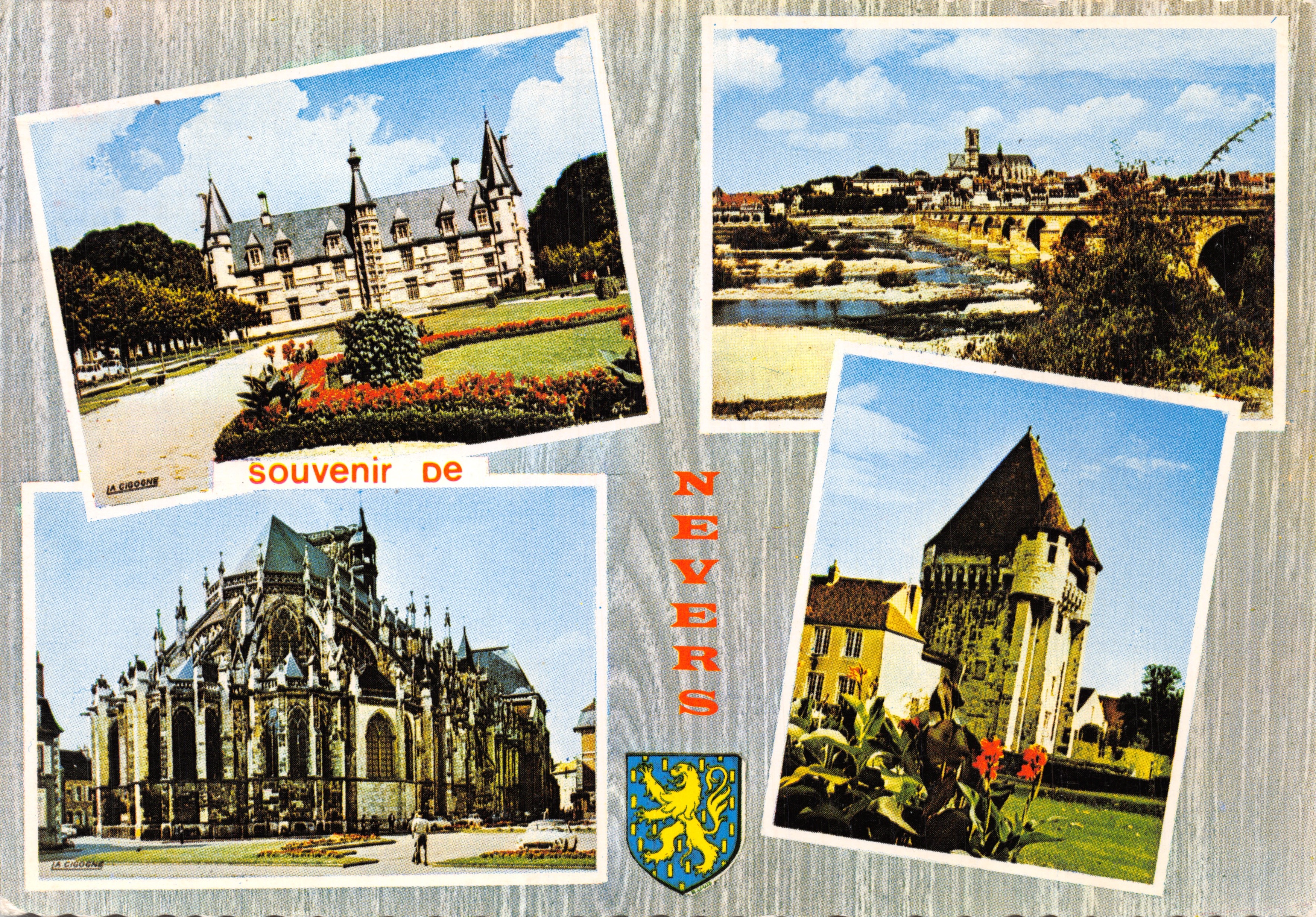 Nevers — Palazzo Ducale, Cattedrale, Ponte e Torre di Croix — Éditions La Cigogne
