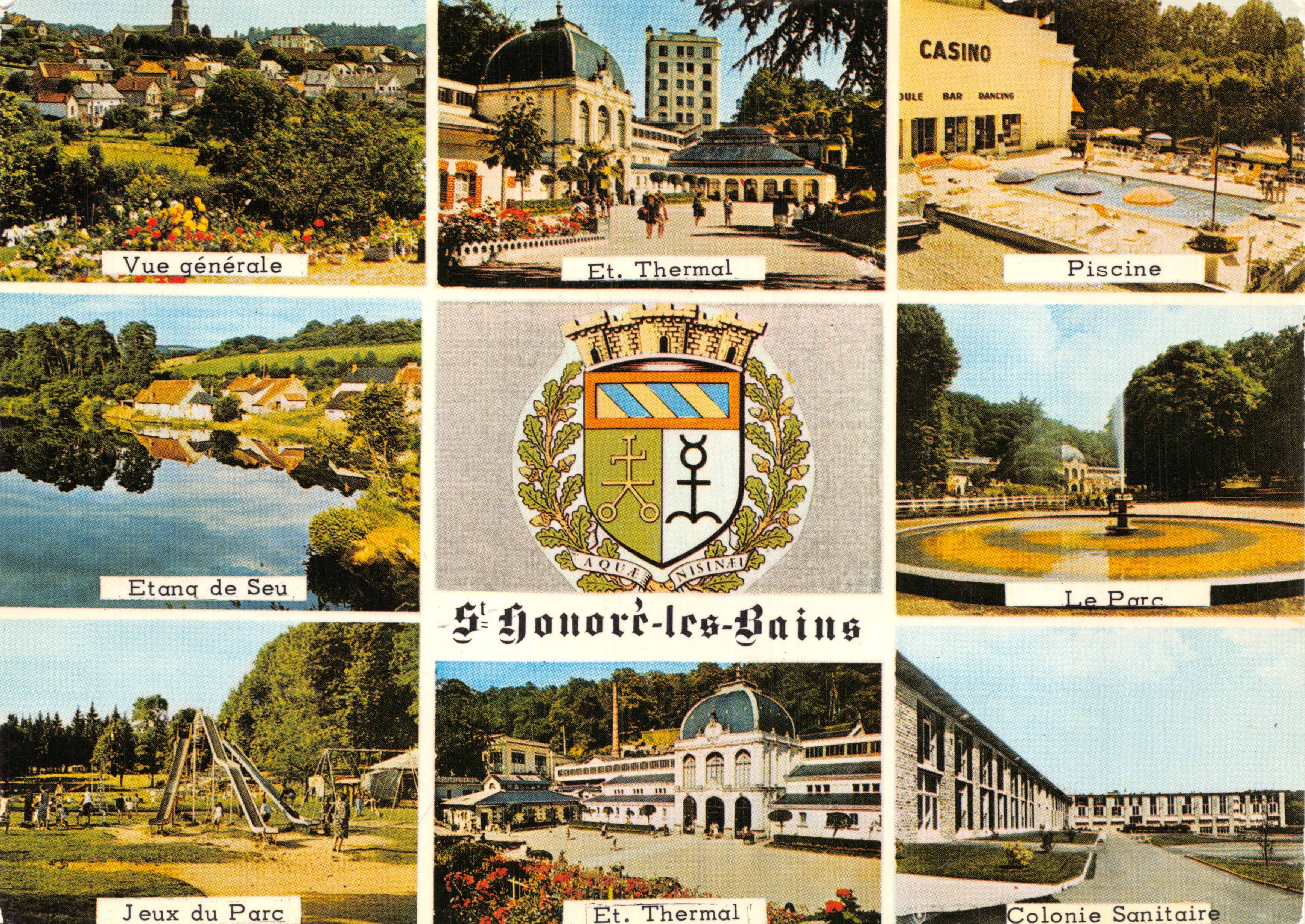 Saint-Honoré-les-Bains — algemene weergave en toeristische locaties — Éditions de Saint-Honoré-les-Bains