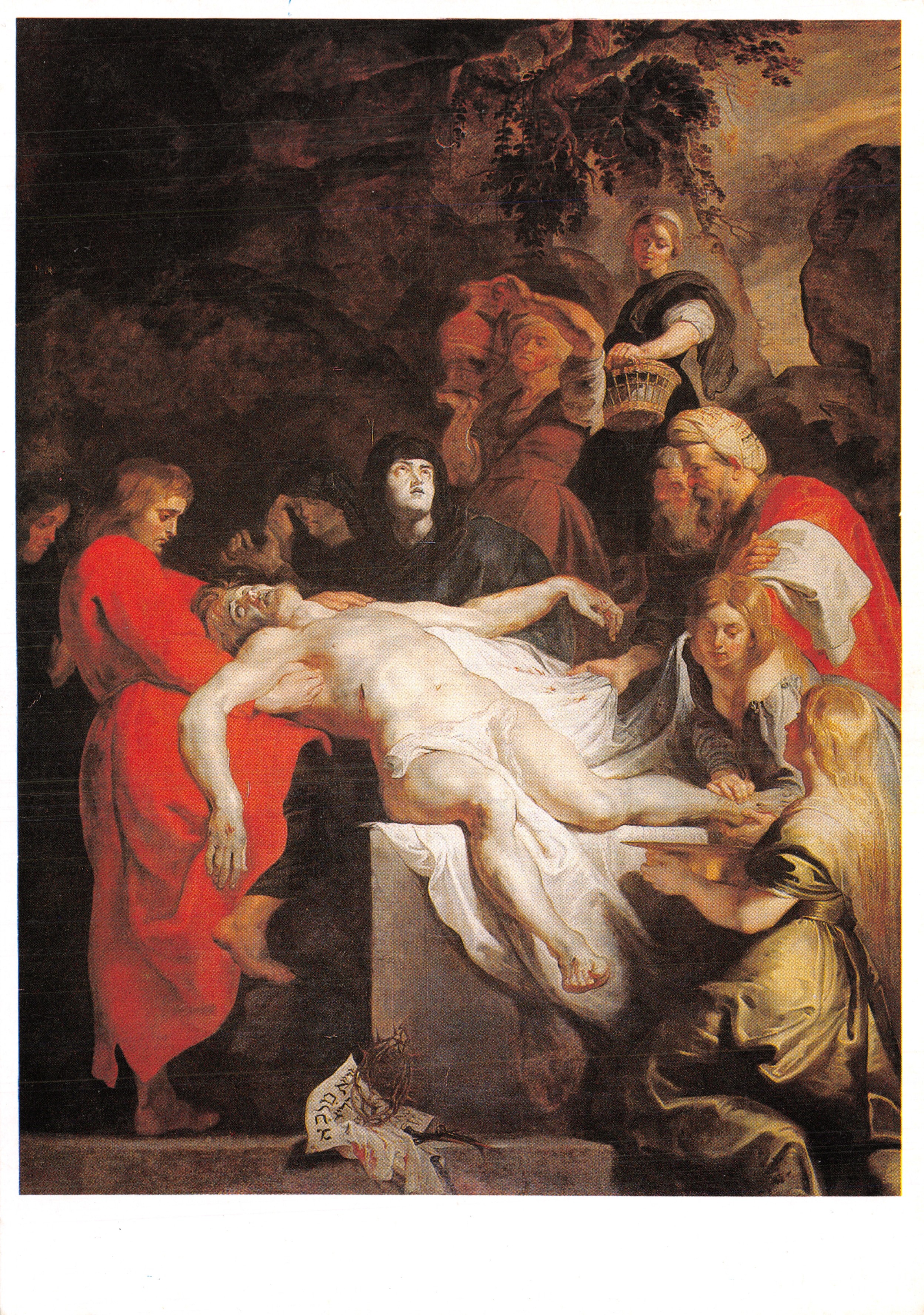 La mise au tombeau — tableau de Rubens — Éditions 1654