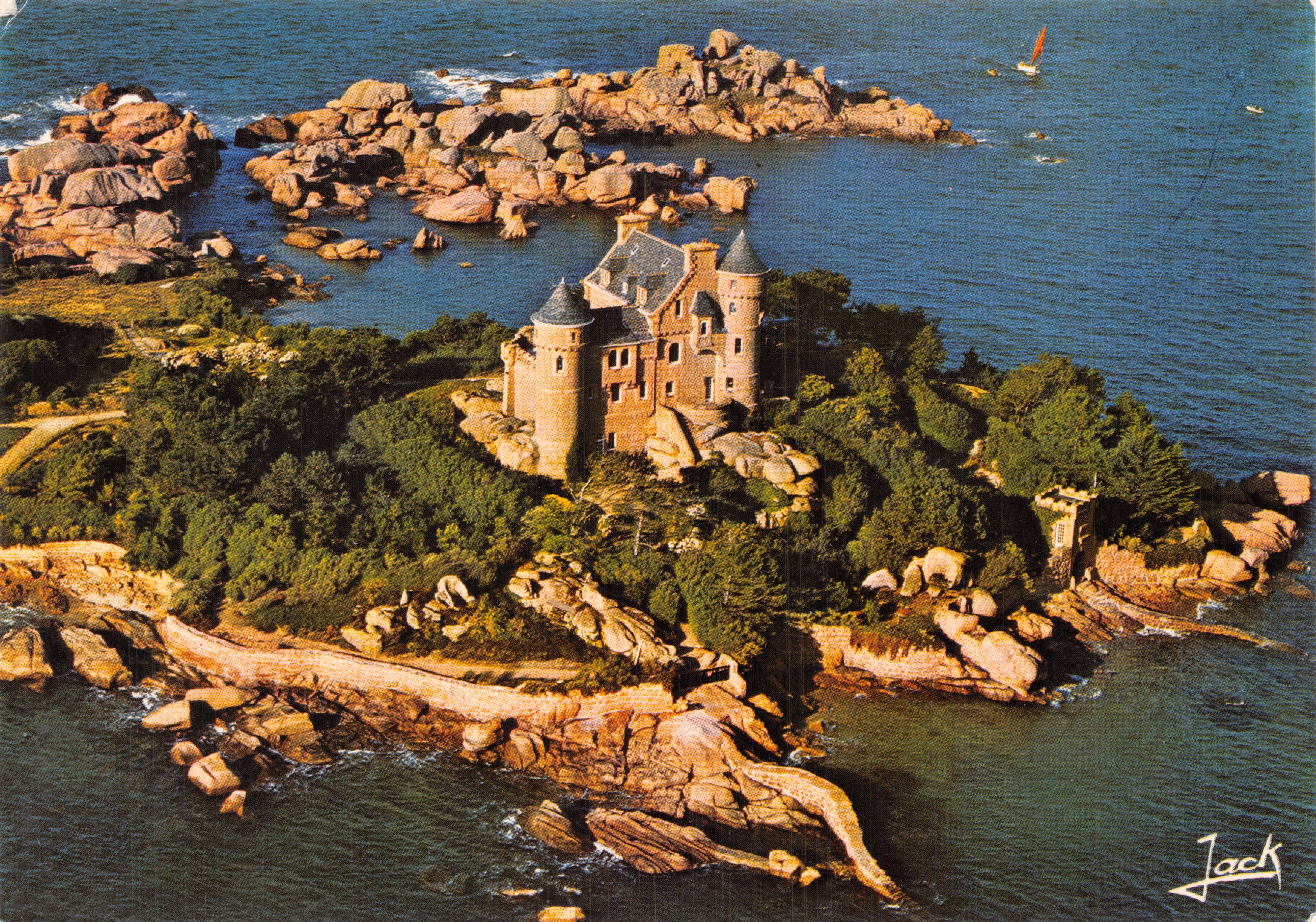 Le château de Costaërès — île rocheuse en Bretagne — Éditions d'Art 'JACK' n°103