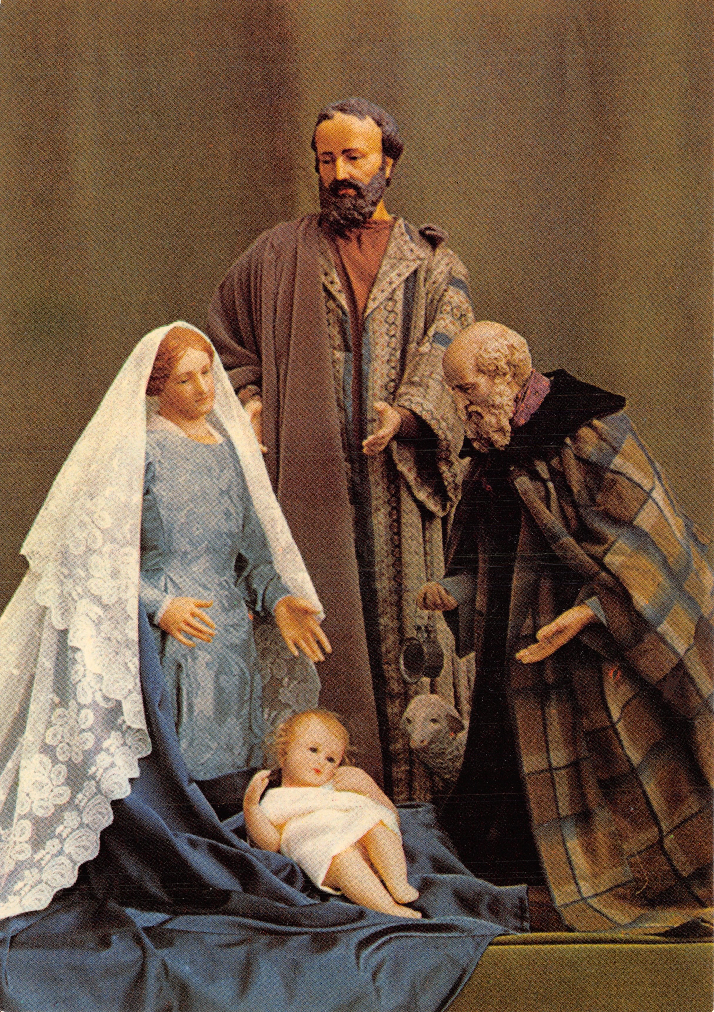 De Heilige Familie en de Herder — santons in was (1830) — Éditions GAUD