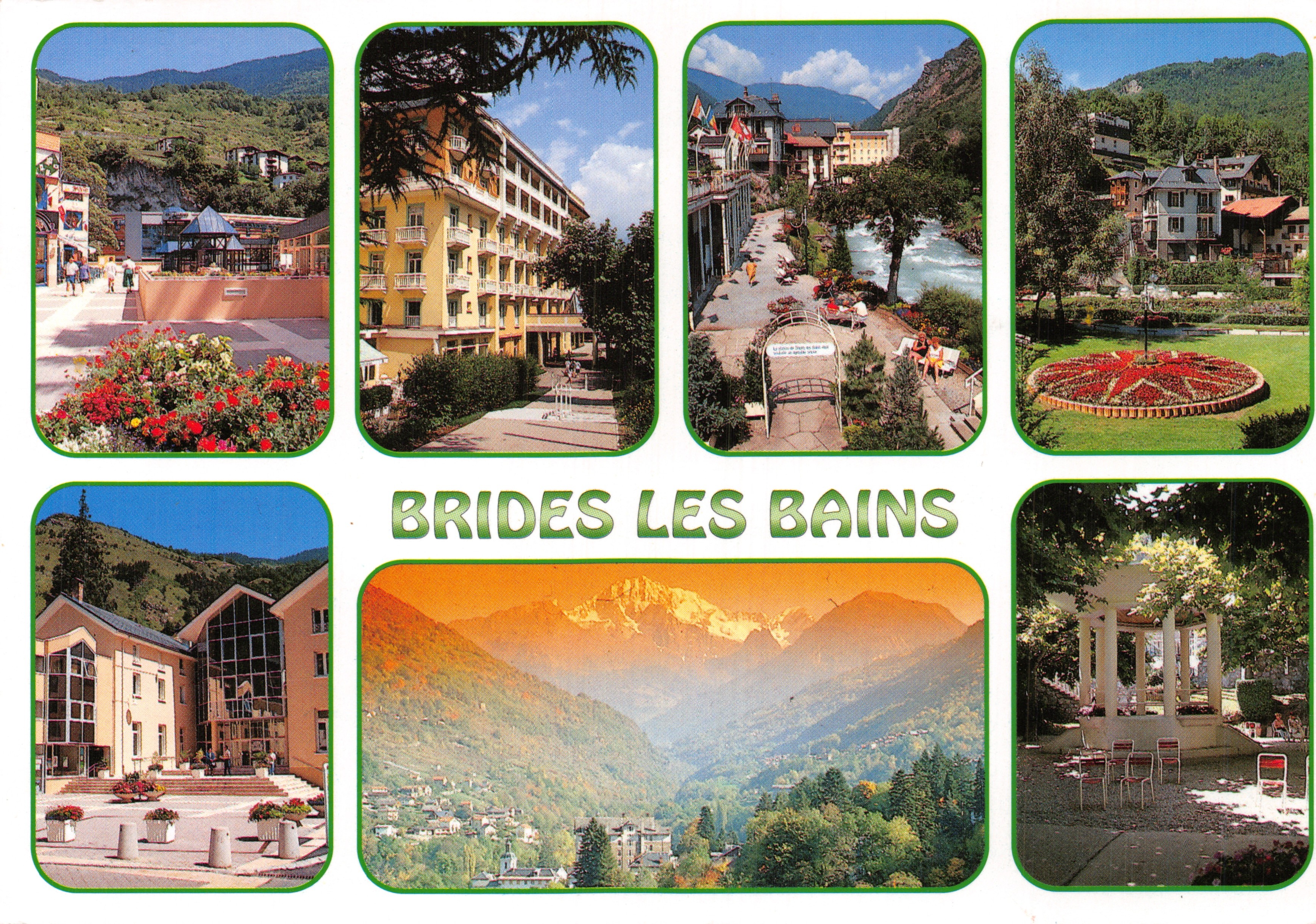 Brides-les-Bains — vista panorámica y edificio termal — editor SECA / MAZURE/MARGRY