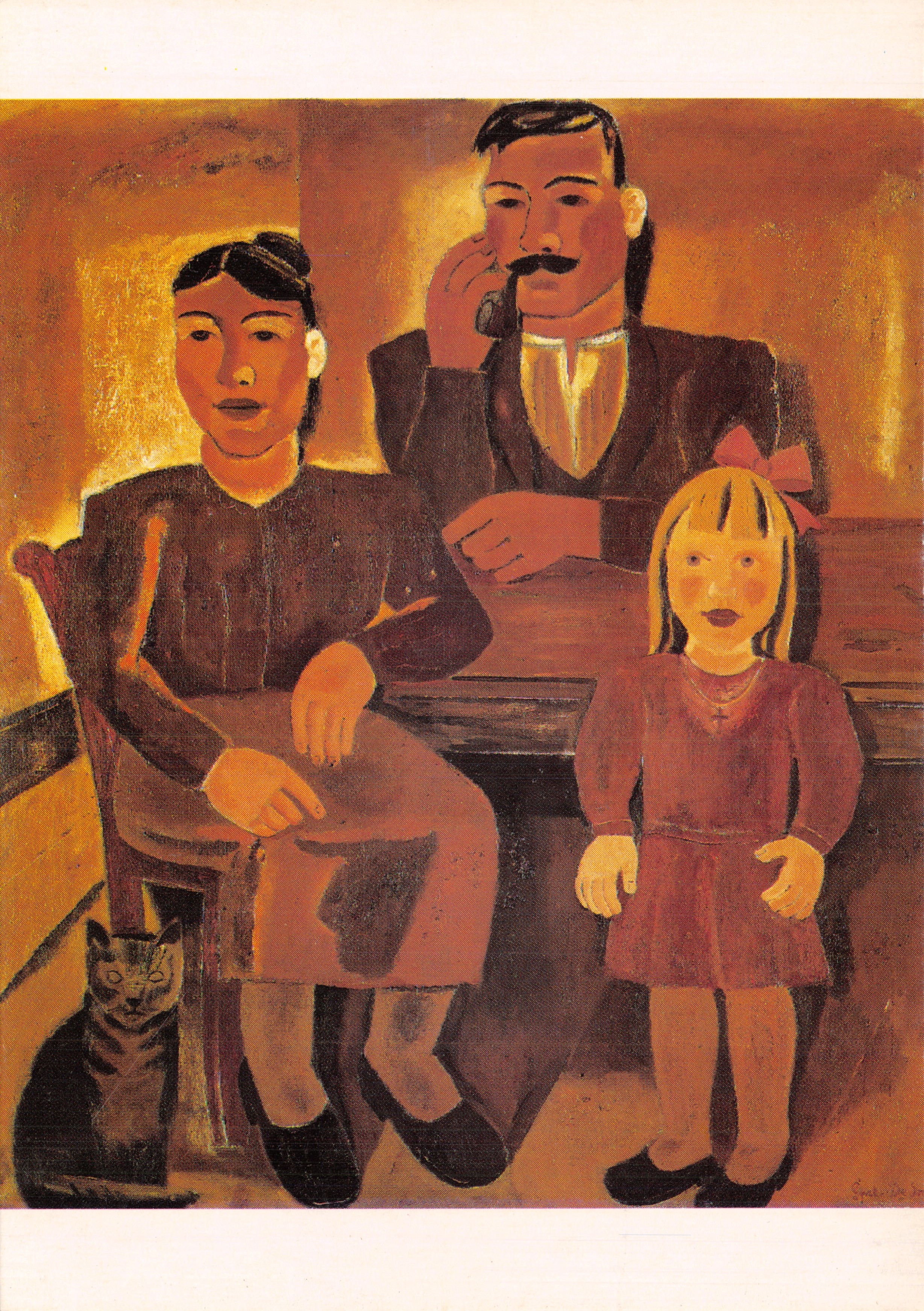 Familia — Interior — Gustave de Smet (1877-1943) — Museos Reales de Bellas Artes de Bélgica, Bruselas, Inv. 6952