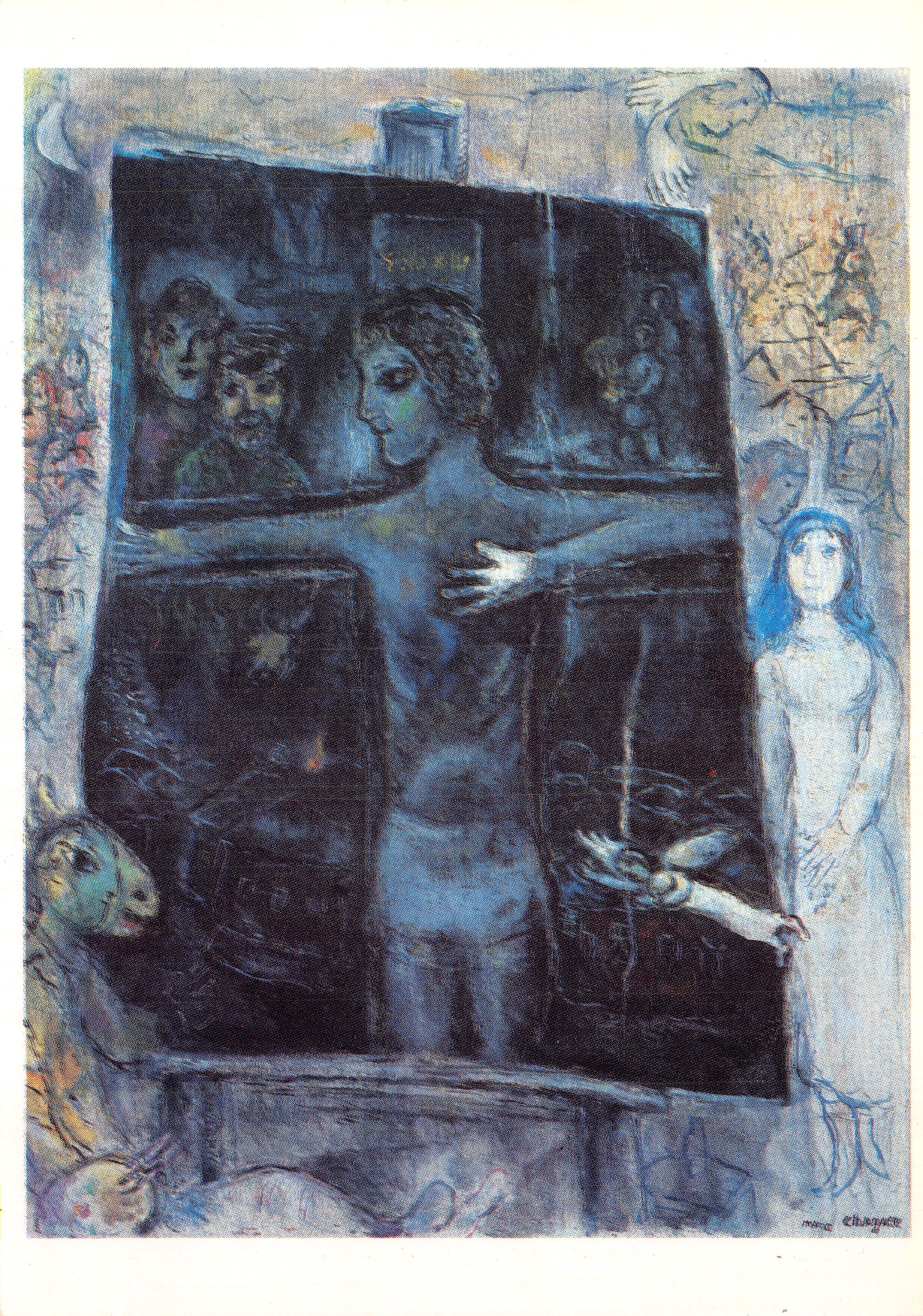 Chagall — Delante del cuadro — Fondation Maeght, Paris, n° C 103