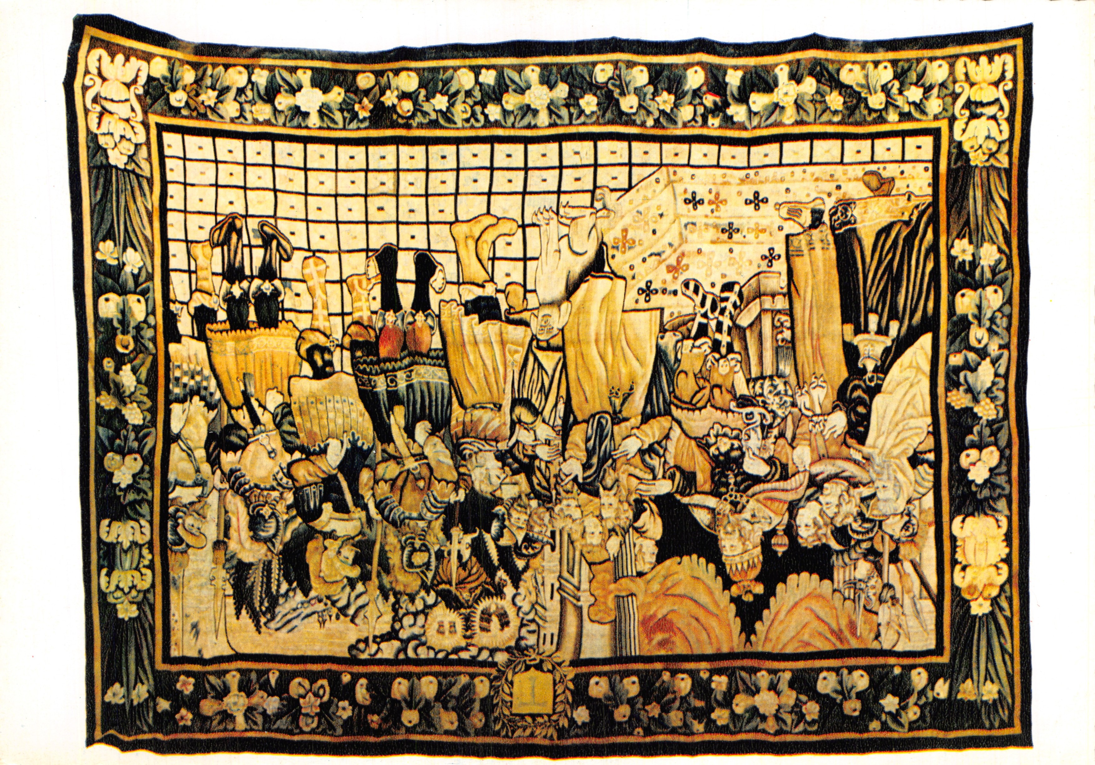 Saint-Antoine (38) — Tapisserie d'Aubusson représentant l'explication des songes au Pharaon — Imprimeur Combier