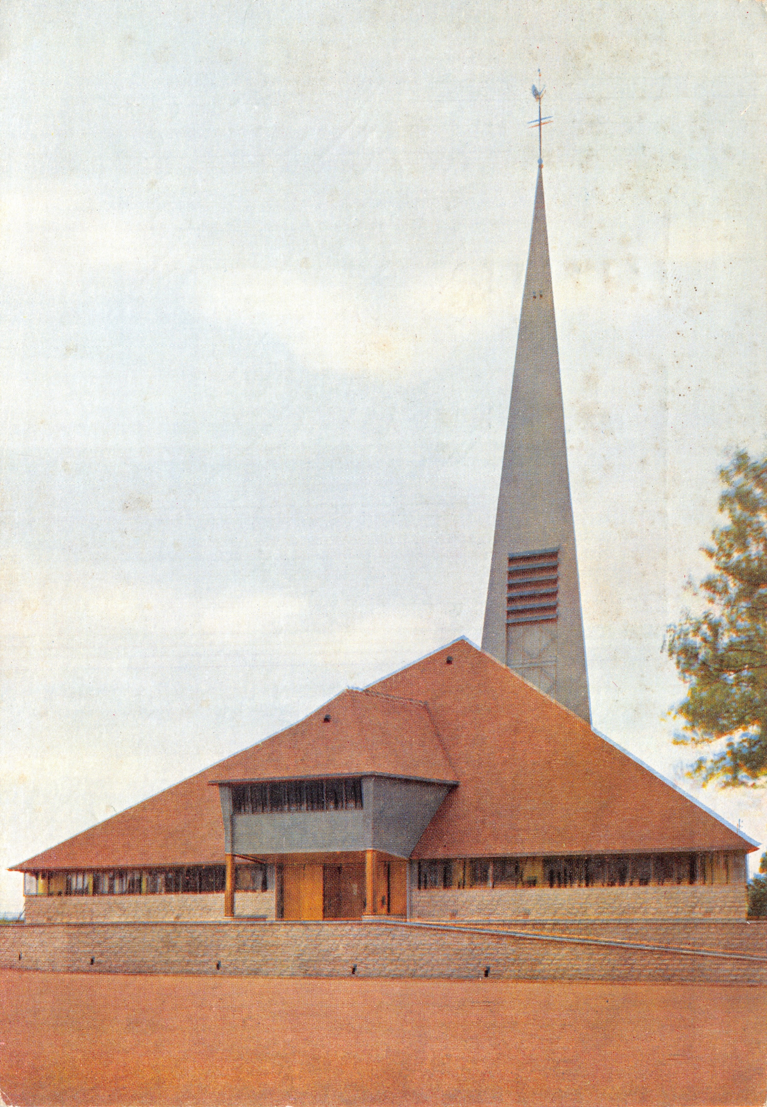 Les Grés (Aube) — Iglesia de Santa Agnes, arquitectura de Michel Marot