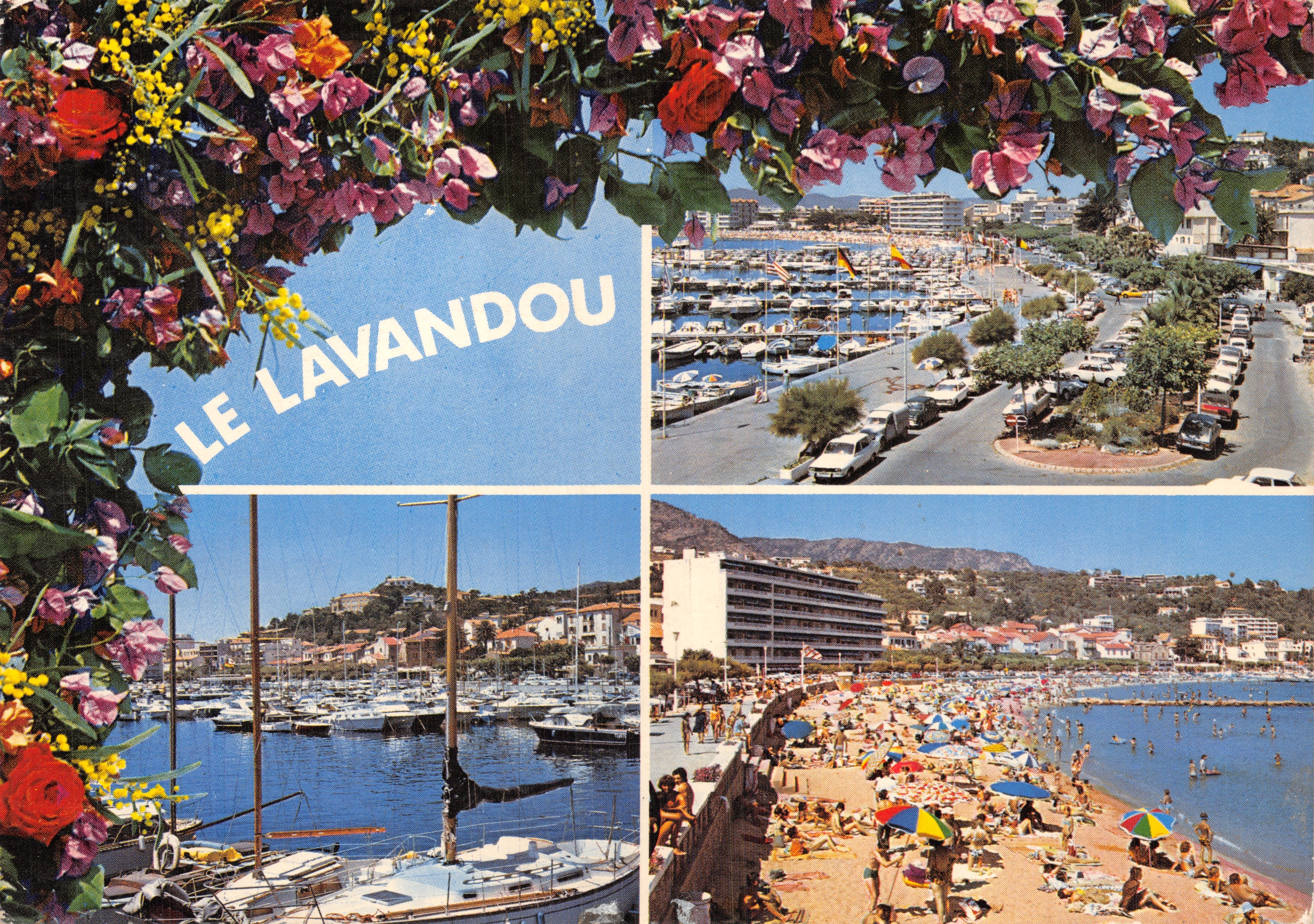 Le Lavandou — vue du port, de la plage et des bâtiments — Éditions de France, Reproduction - Tél. 62-75-11
