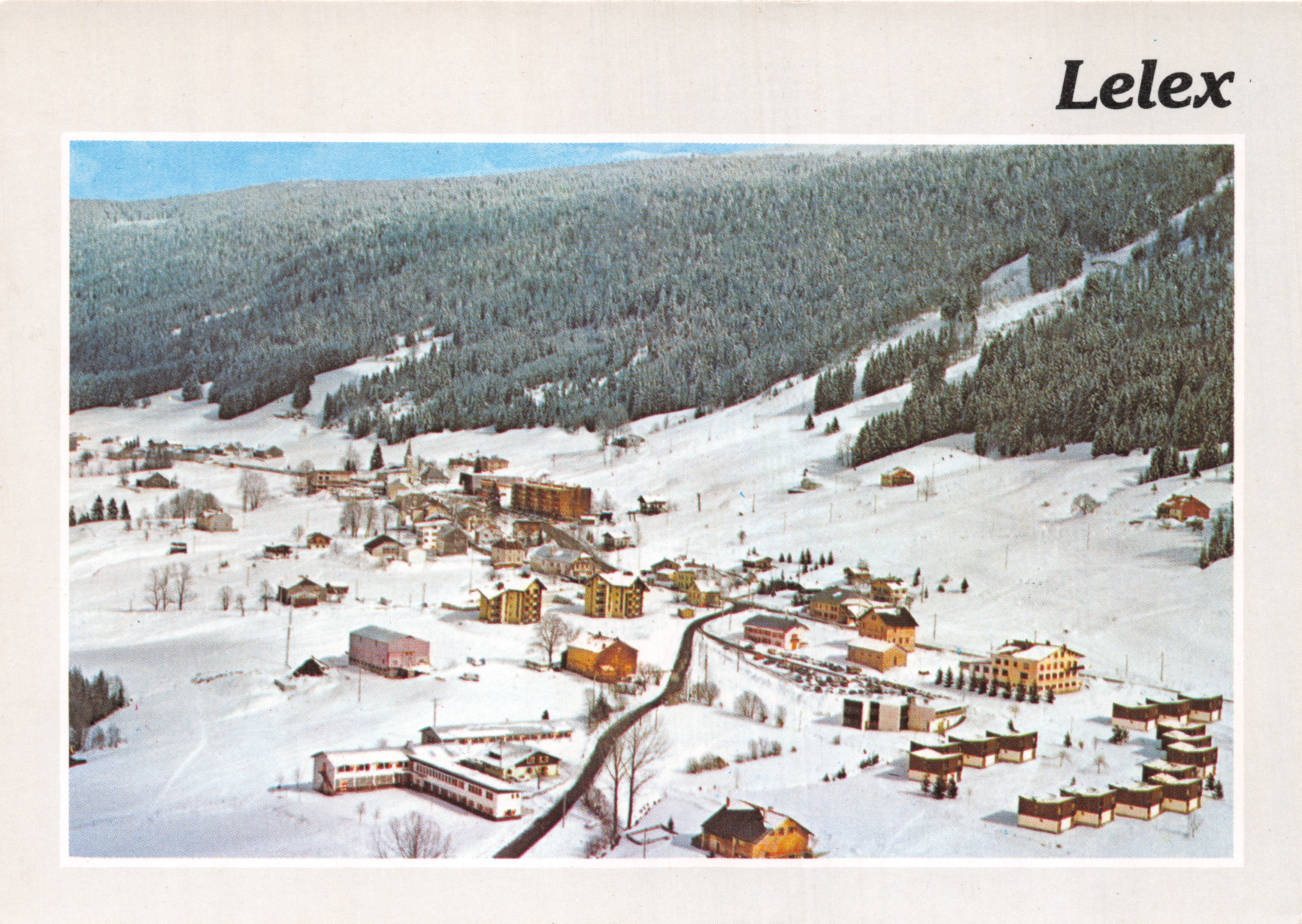 Lelex — winterliche luftige Ansicht — Éditions et Impressions Combier / Mâcon