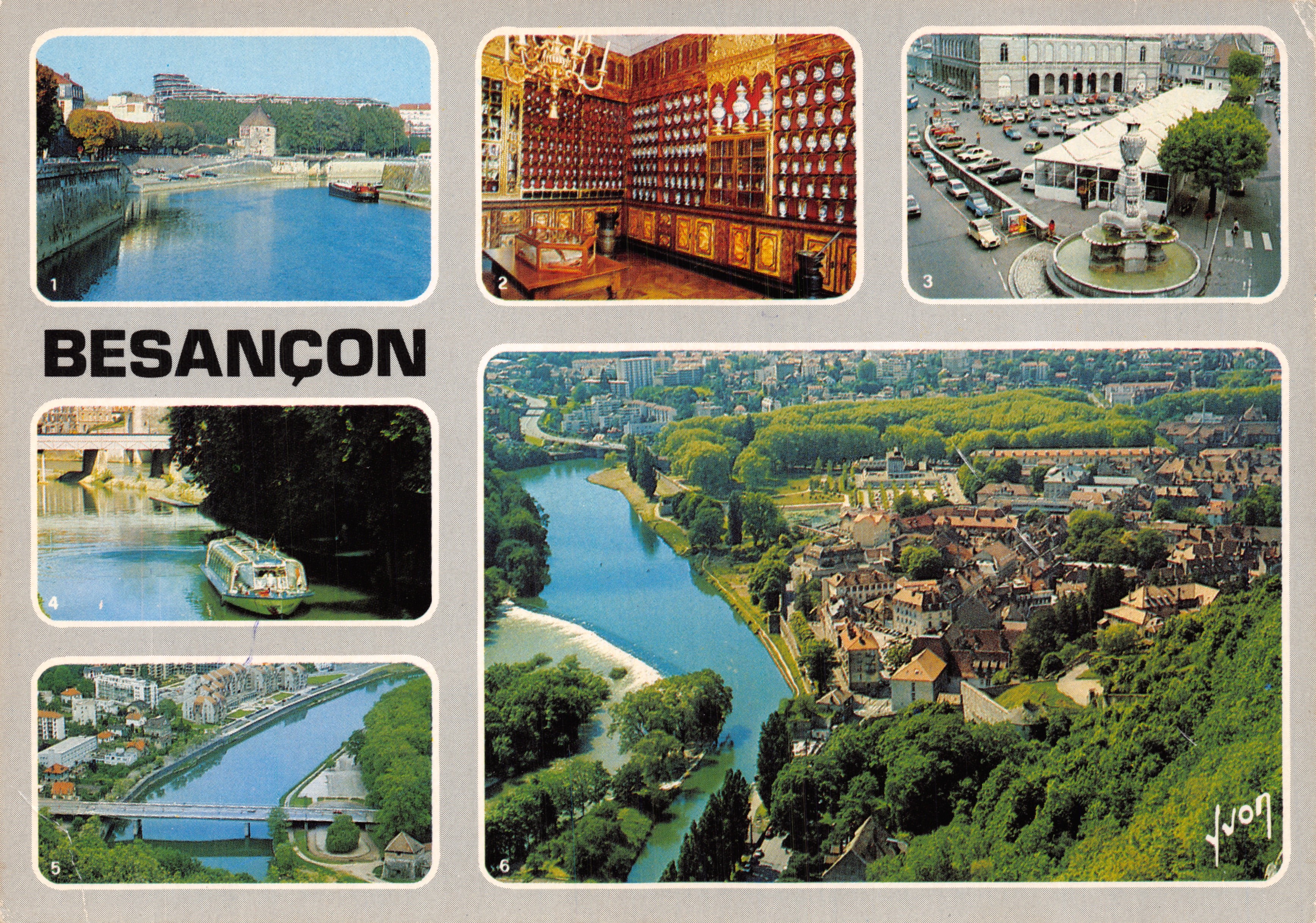 Besançon — vista panorámica y lugares emblemáticos — Ediciones de arte Vivon
