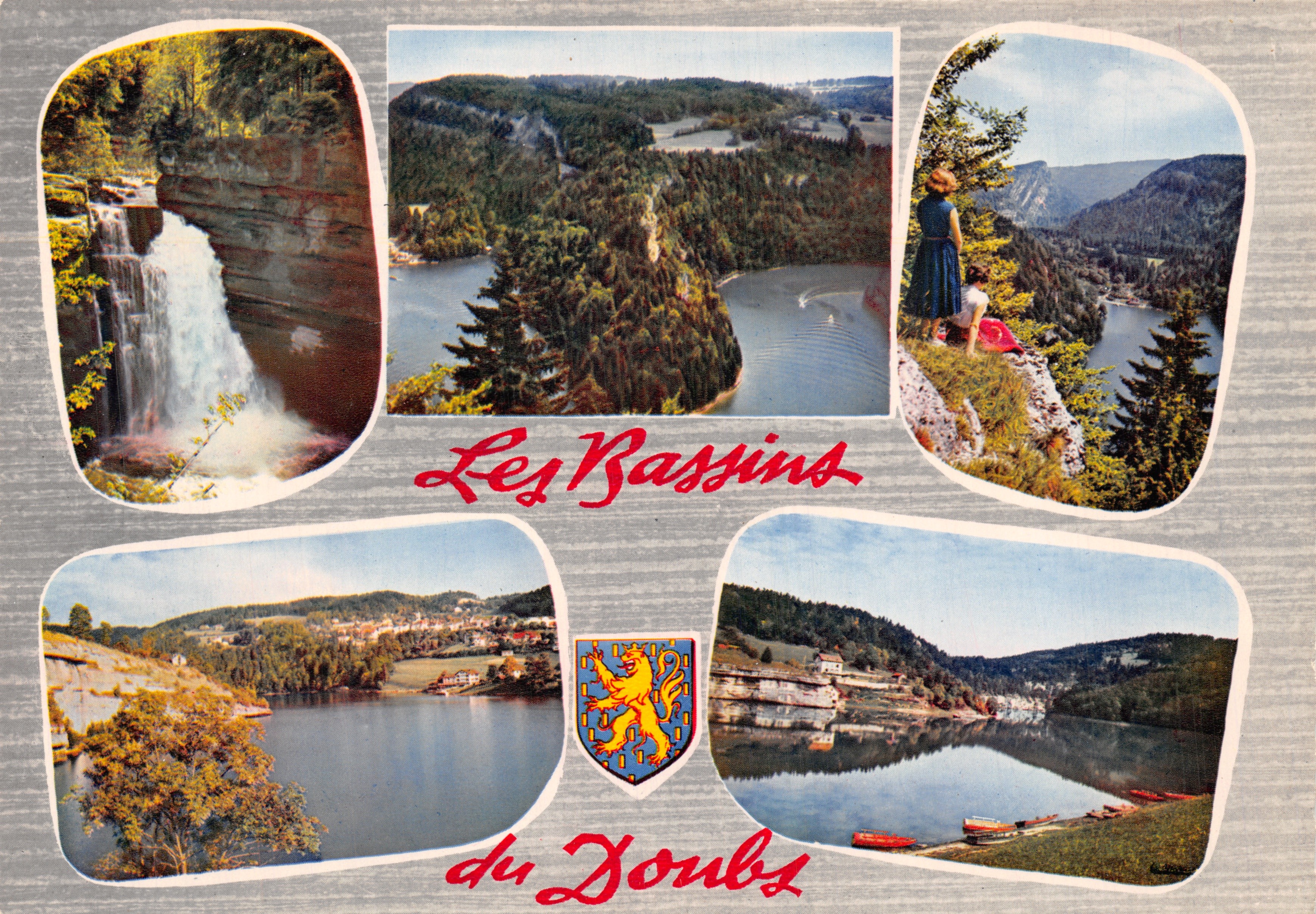 The Bassins du Doubs — landscapes and waterfall — publisher La Cléogne, Strasbourg