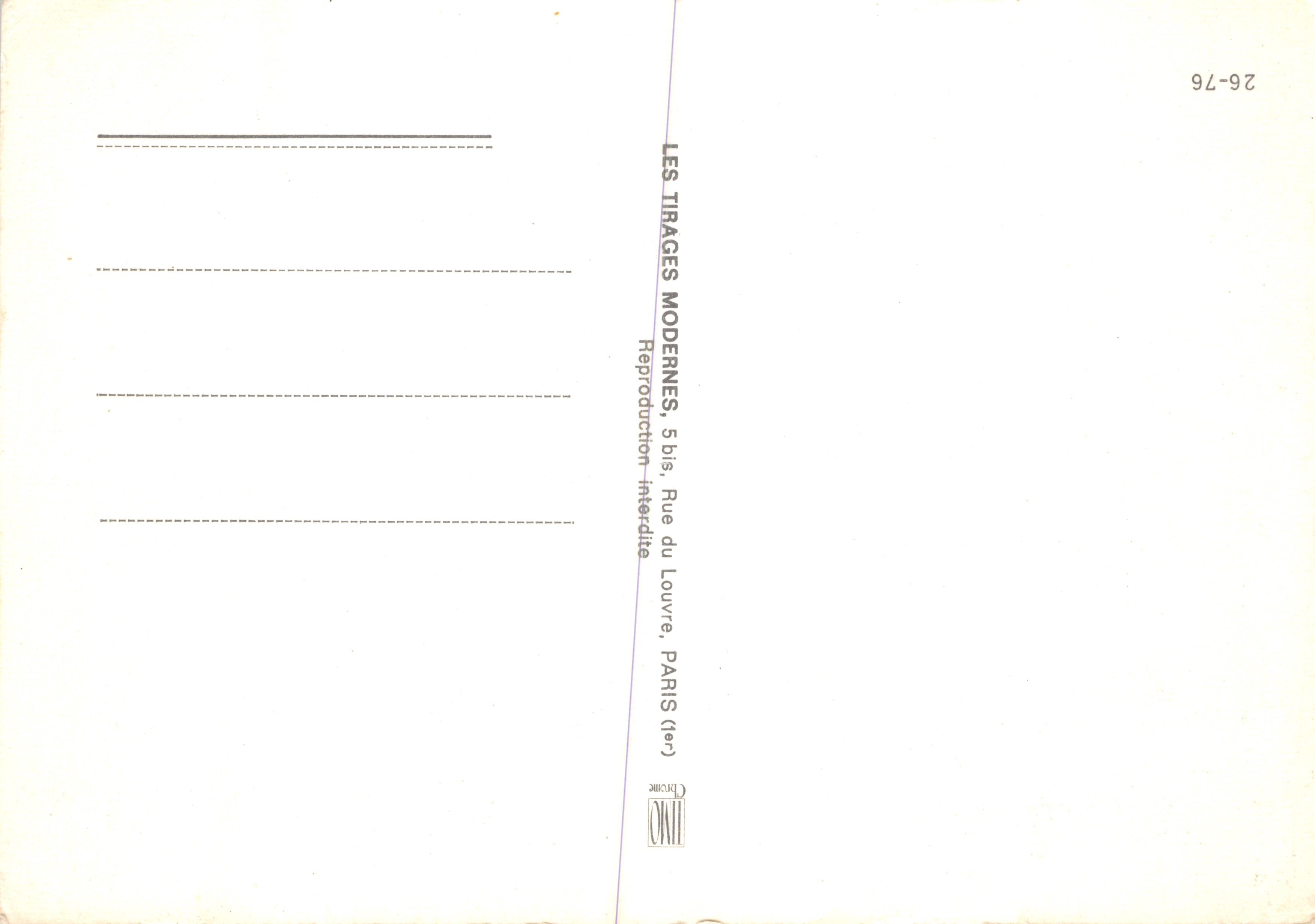 Saint-Claude — Ricordo di Saint-Claude (Jura) — Editore: Les Tirages Modernes — Verso