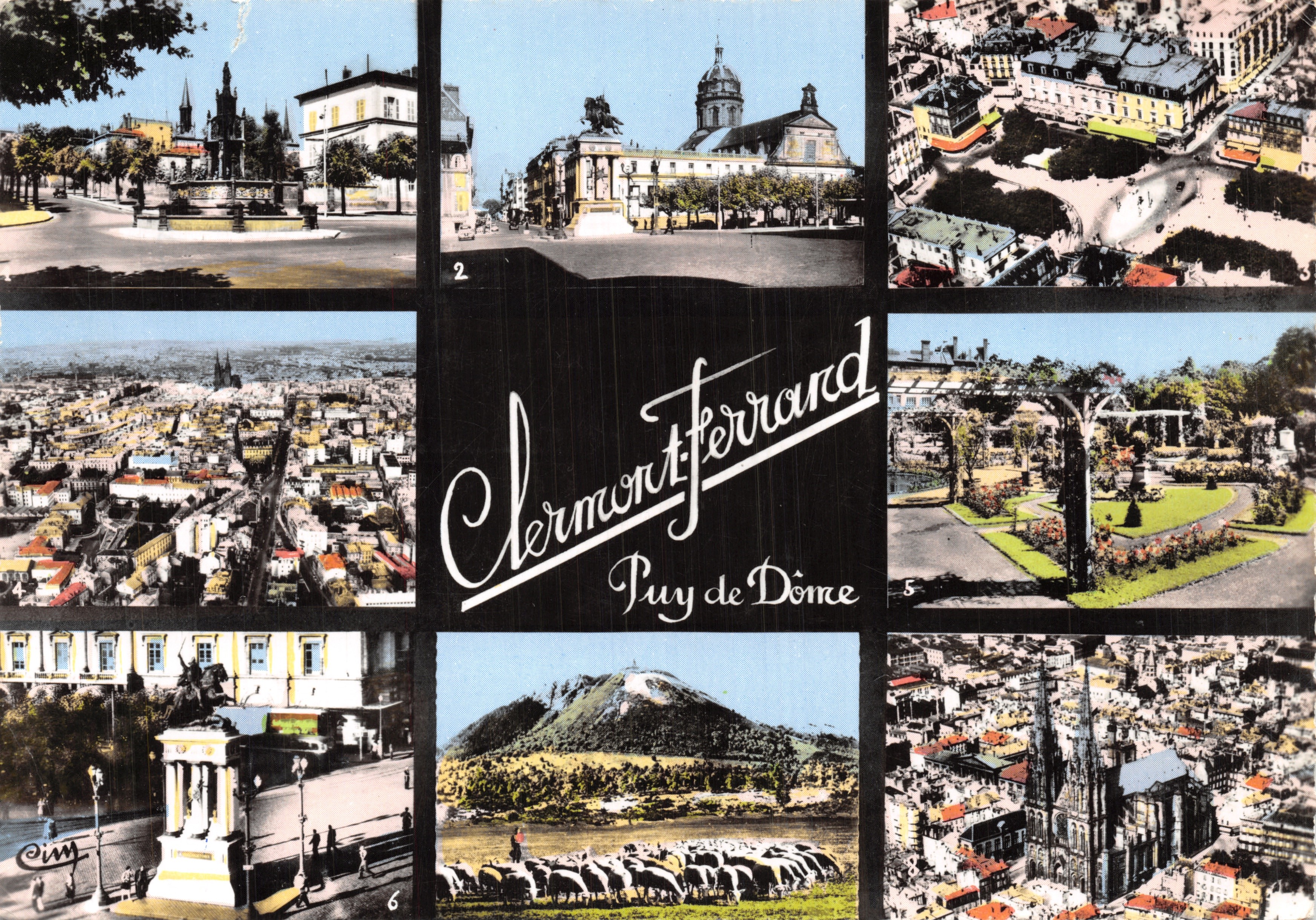 Clermont-Ferrand — vista panoramica e siti emblematici — CONSEILLER IMP. VERITABLE