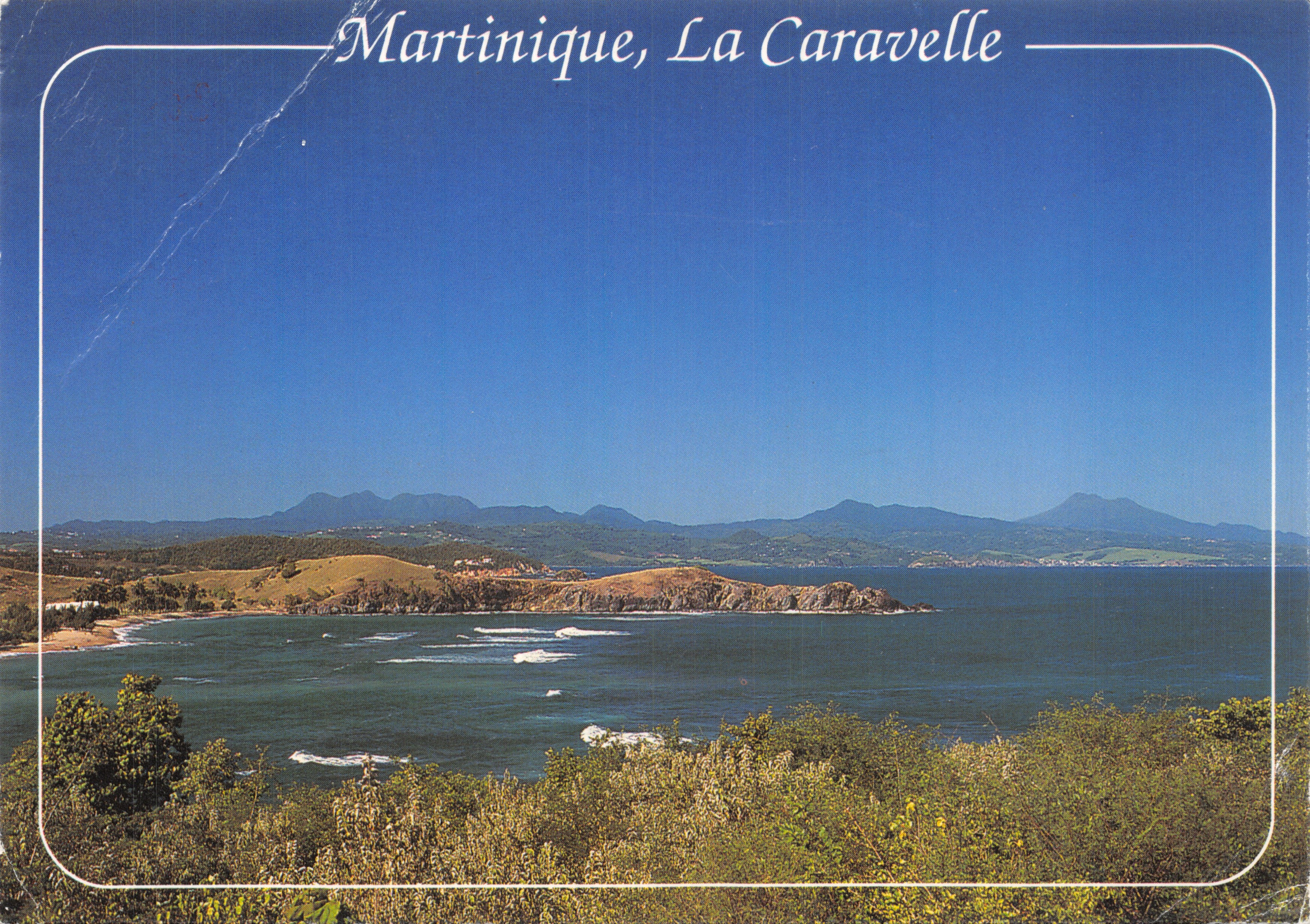 Martinique, La península de la Caravelle — Vista de la península de la Caravelle — Éditions André Exbrayat