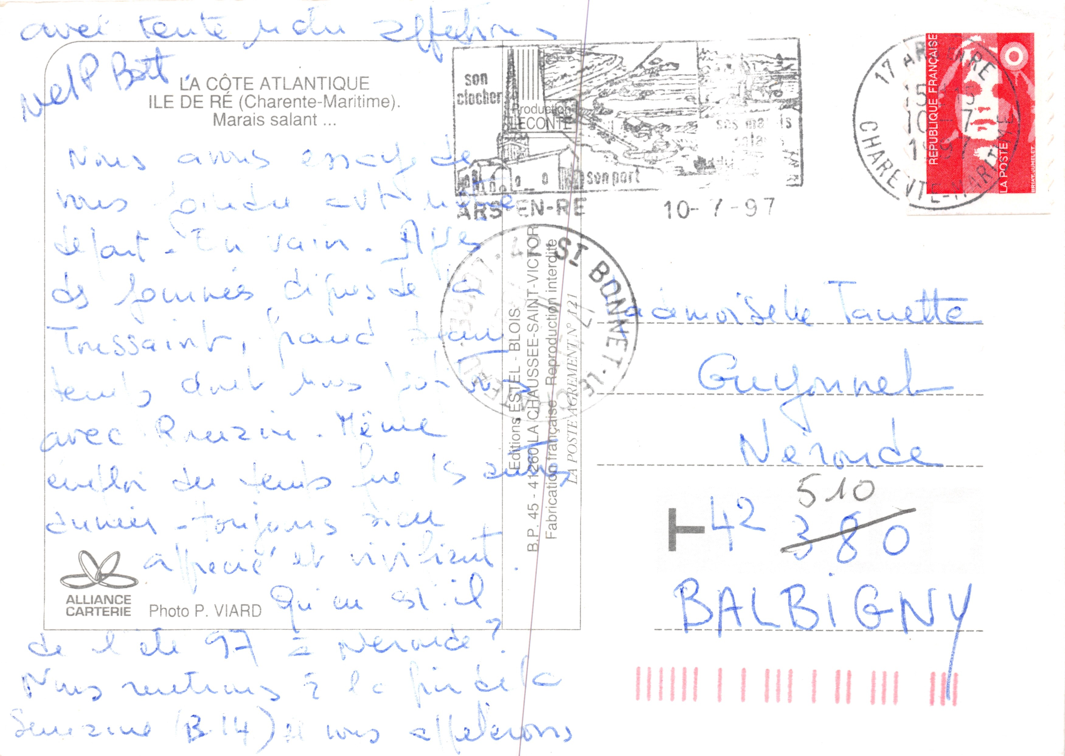 Isola di Ré — Salins — Editore Estel — Verso