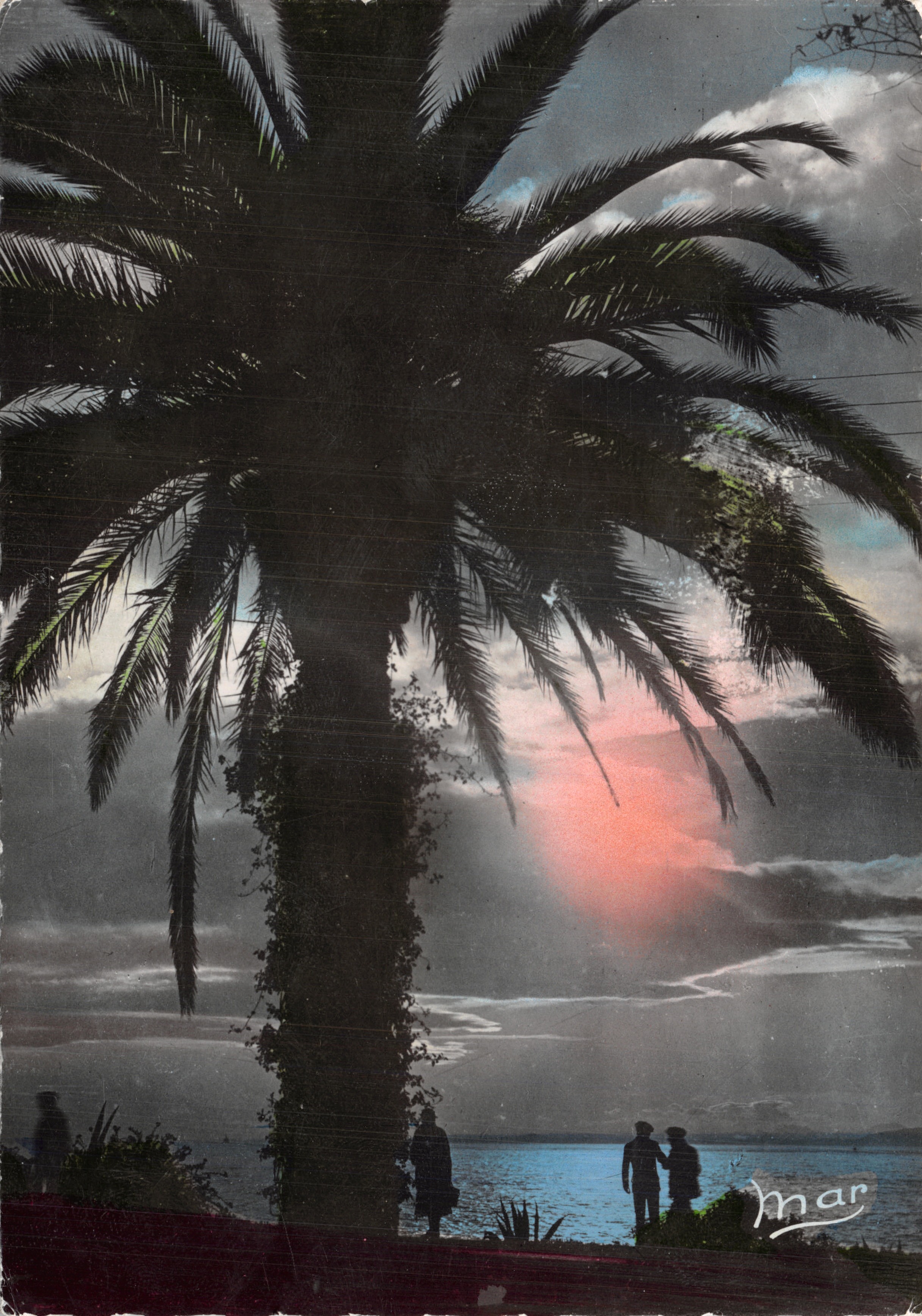 Côte d'Azur — Puesta de sol — Editor: Les Editions Française, n°308