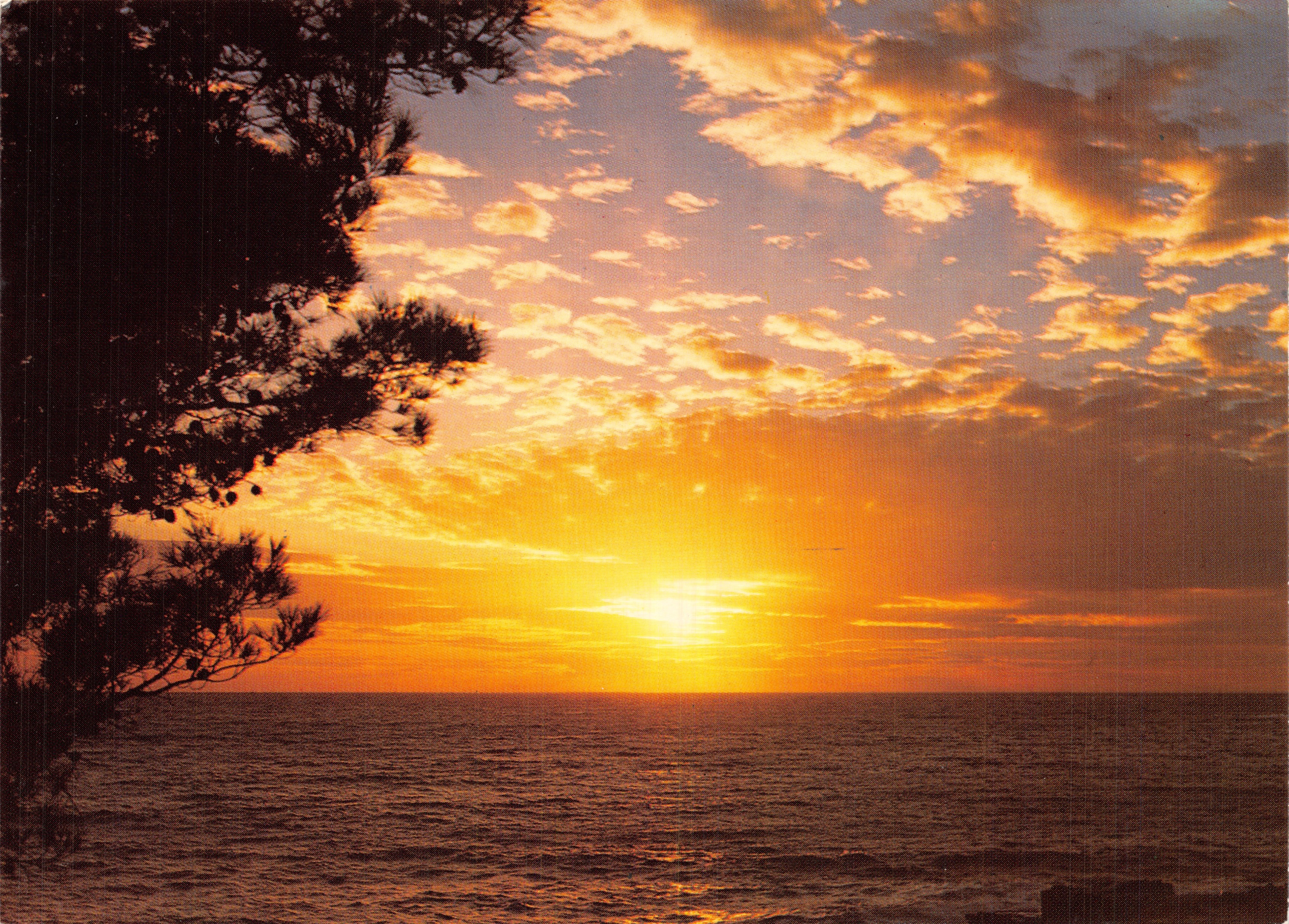 Sonnenuntergang — Strand von Six-Fours — Les Éditions en France, n° 0410