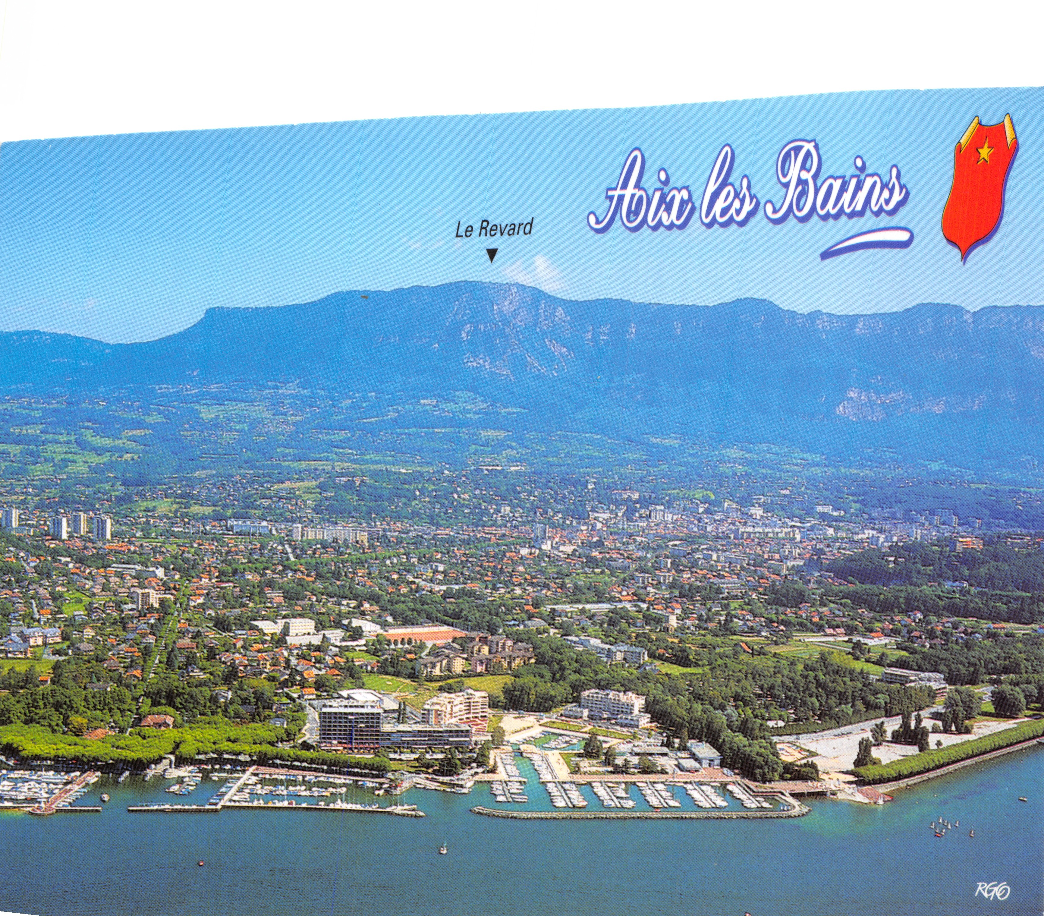 Aix-les-Bains — vista aerea con il Mont Revard — editore RGO