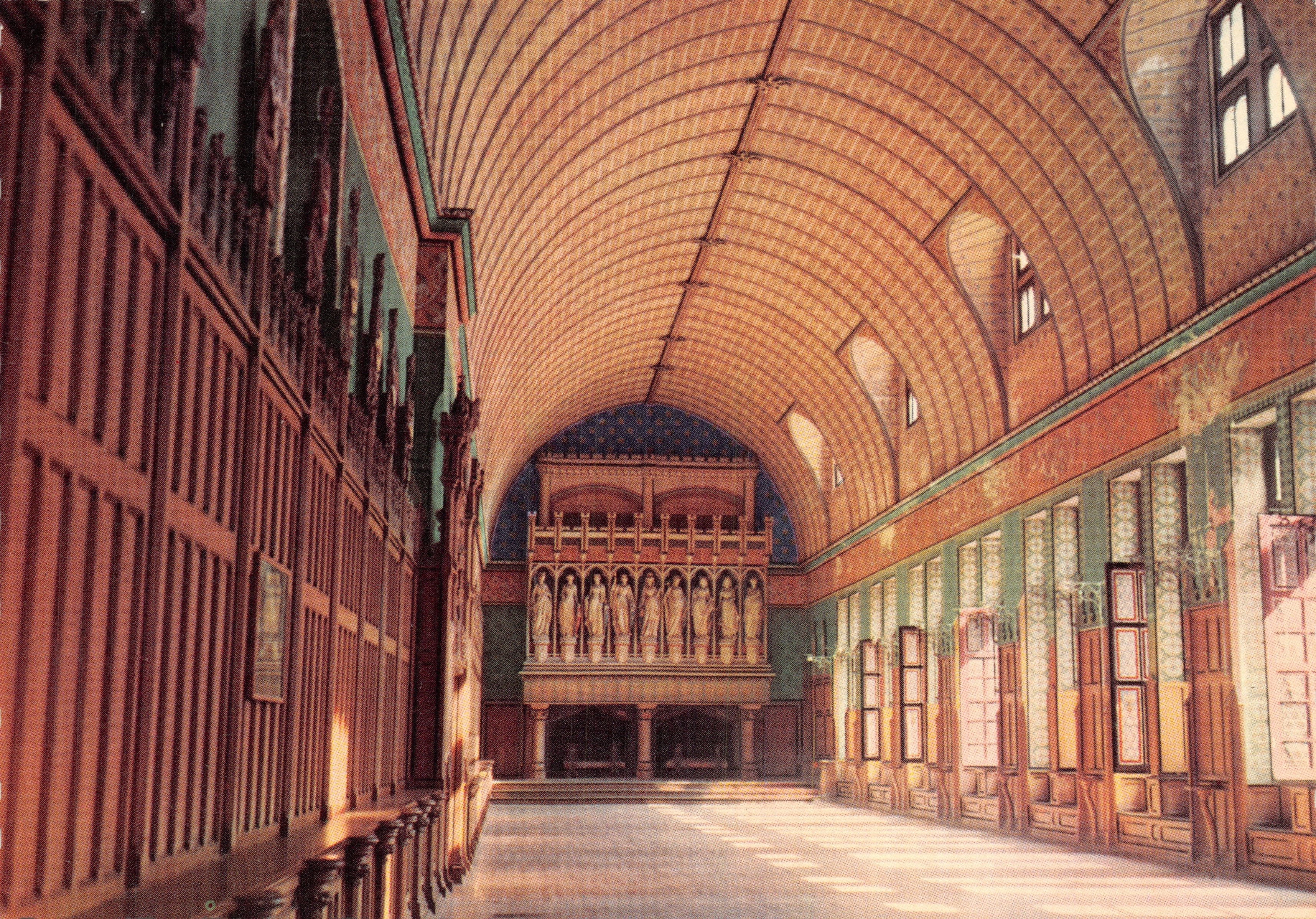 Pierrefonds — La Gran Sala (Reconstrucción de Viollet le Duc, 1858-1870) — Caisse Nationale des Monuments Historiques