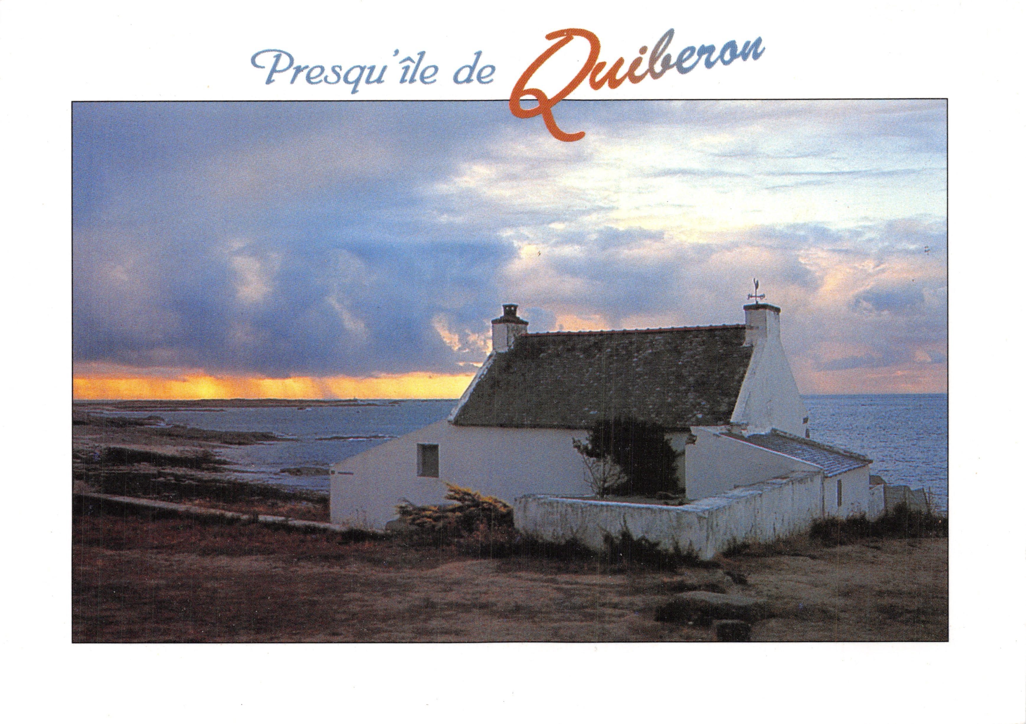 Presqu'île de Quiberon — casa bianca alla Pointe de Goulvars — Éditions du Docteur Audin