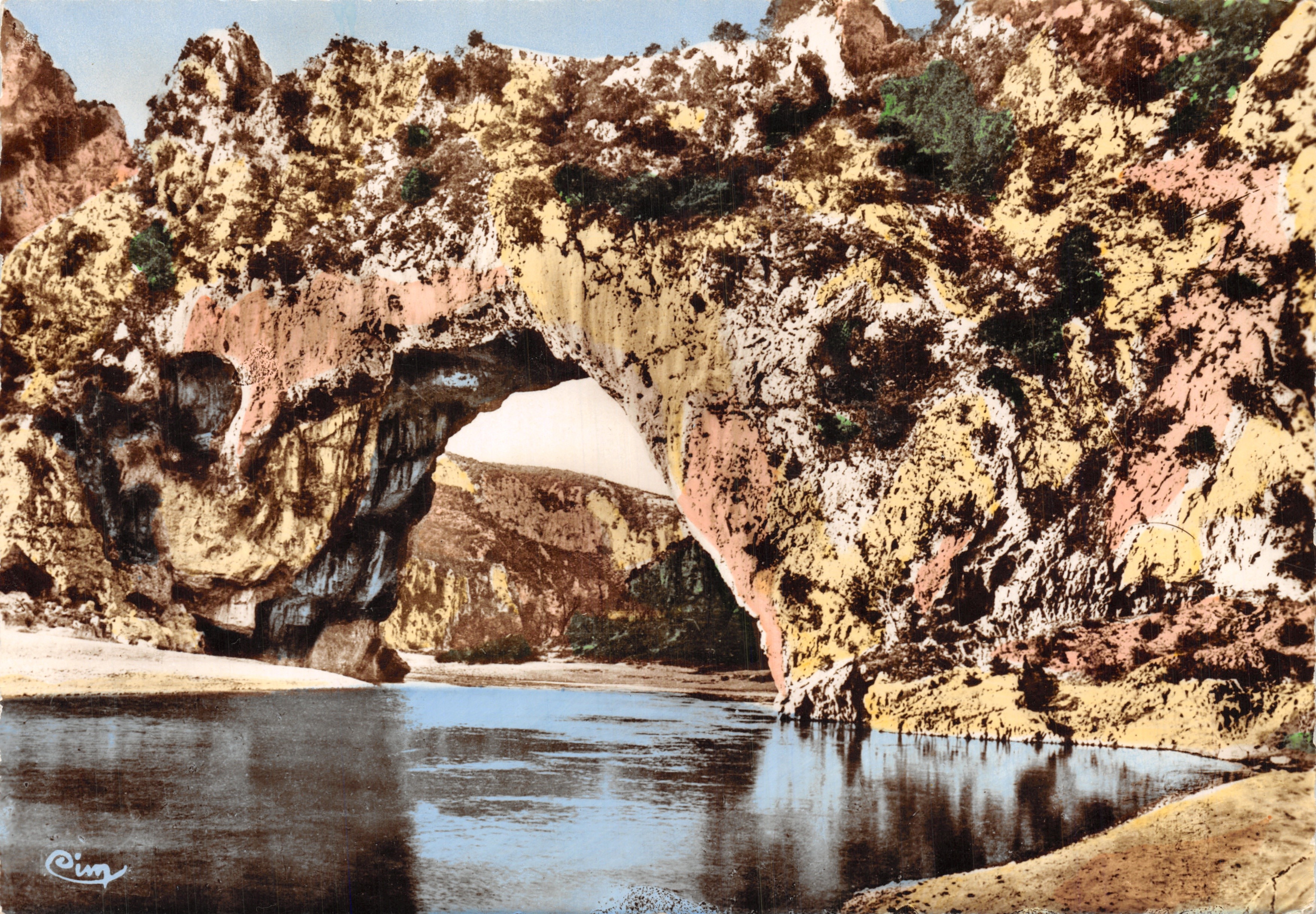 Puente del Arco — arco natural sobre el Ródano — IMPRIMERIE CIM, MACON