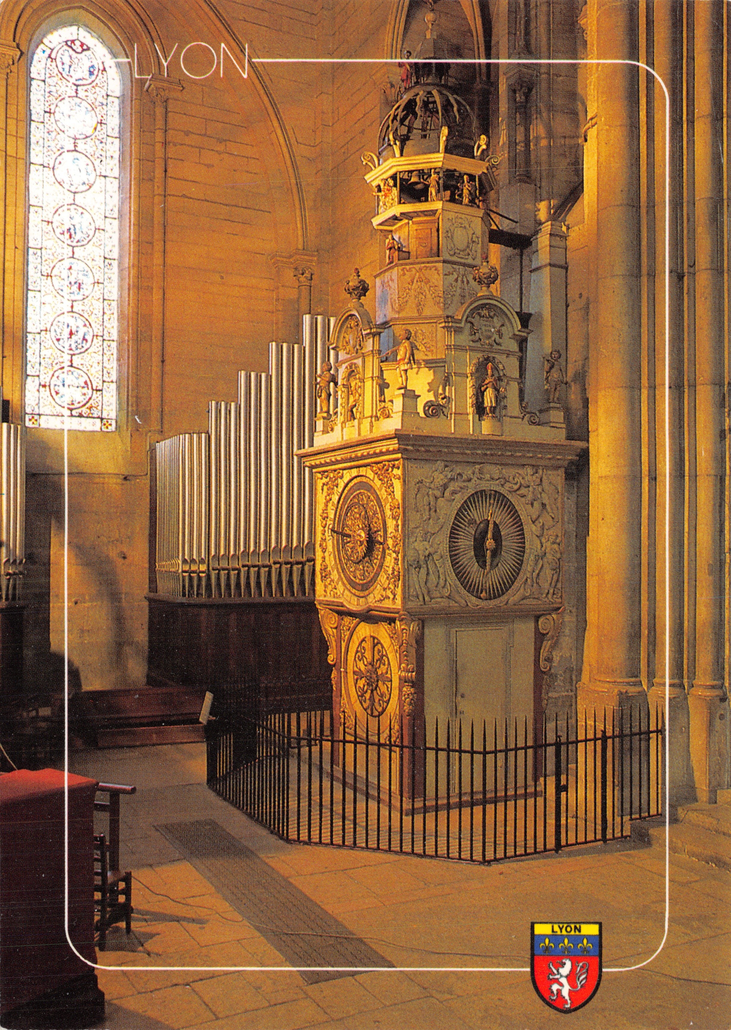 Reloj astronómico de la catedral de San Juan — Lyon — editor Création-Clio-Cartes, n.º 84706