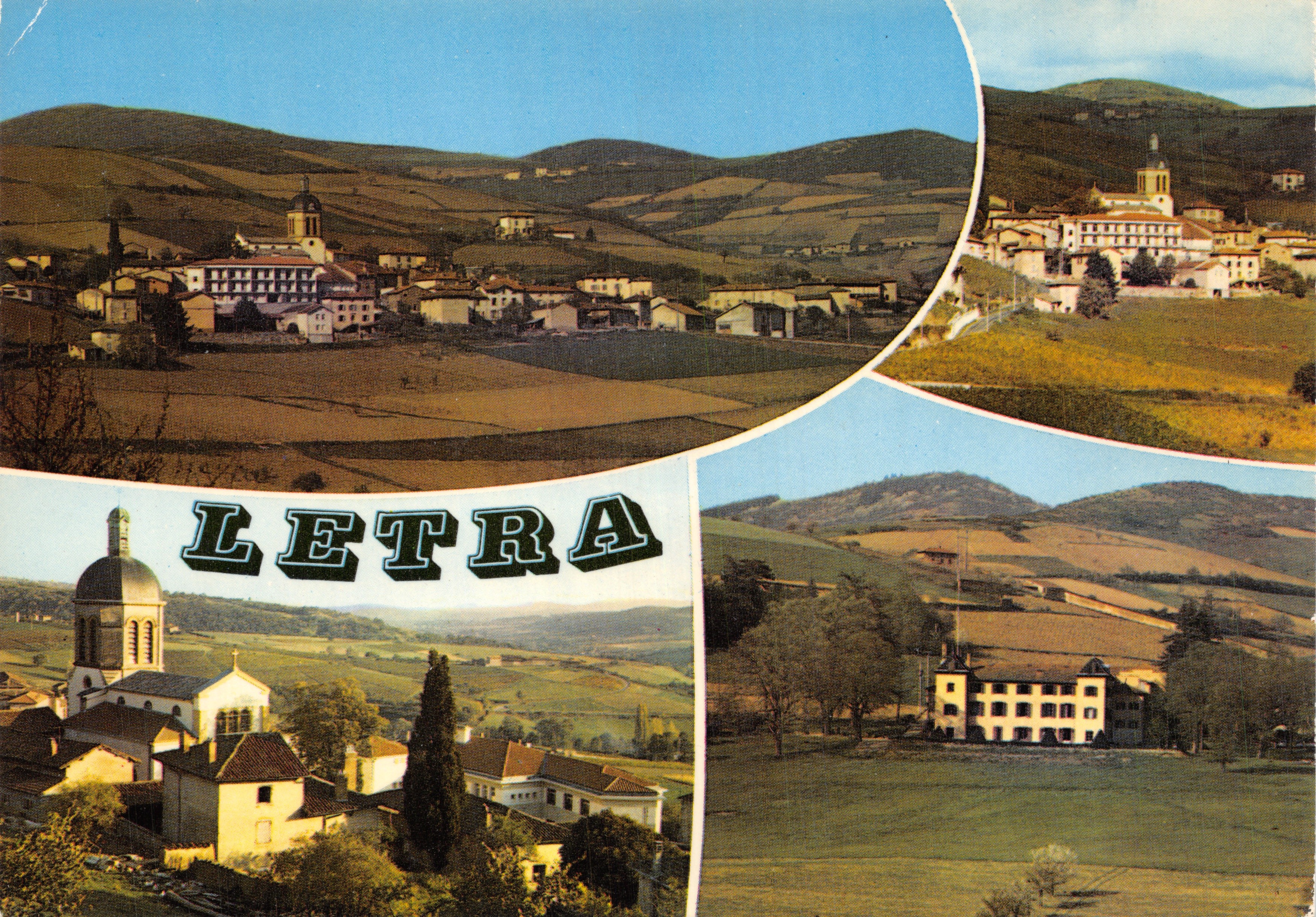 Lettra — vista panorámica del pueblo y sus alrededores — editor ADIA