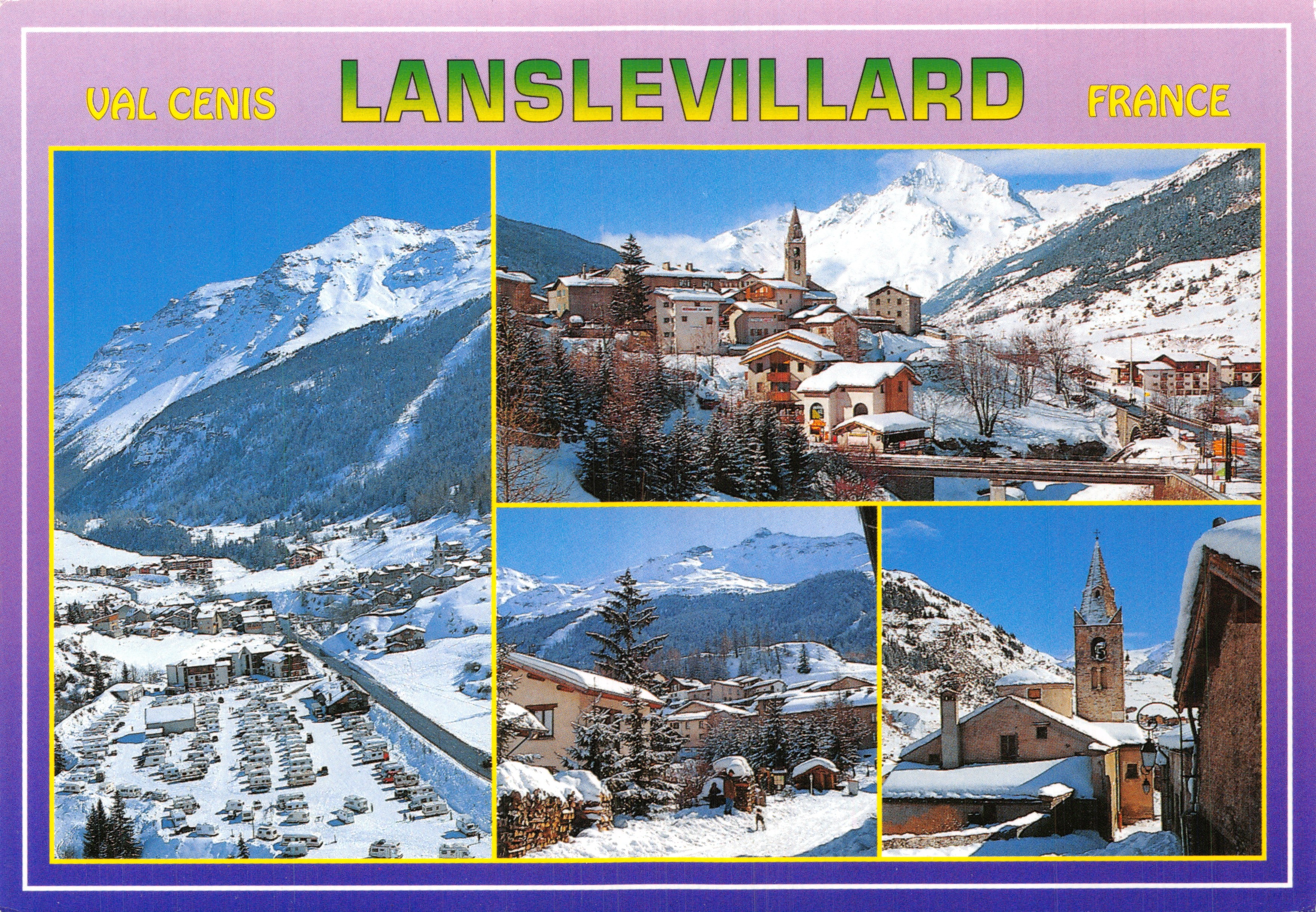 Lanslevillard — vista panorámica invernal — Editions Revalp Albertville