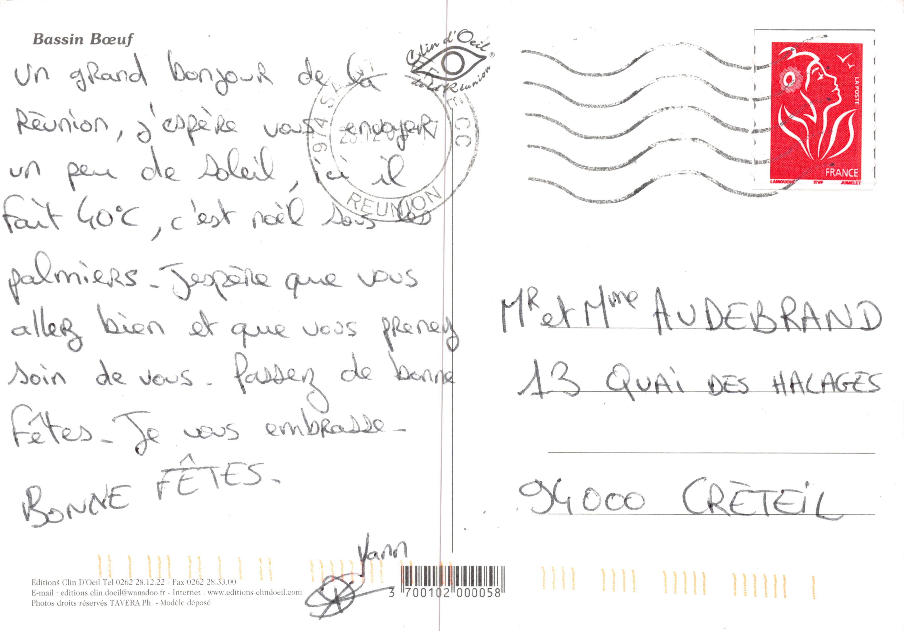 Cascada de Bassin Bœuf — La Réunion — Clin d'Oeil Editions — Reverso