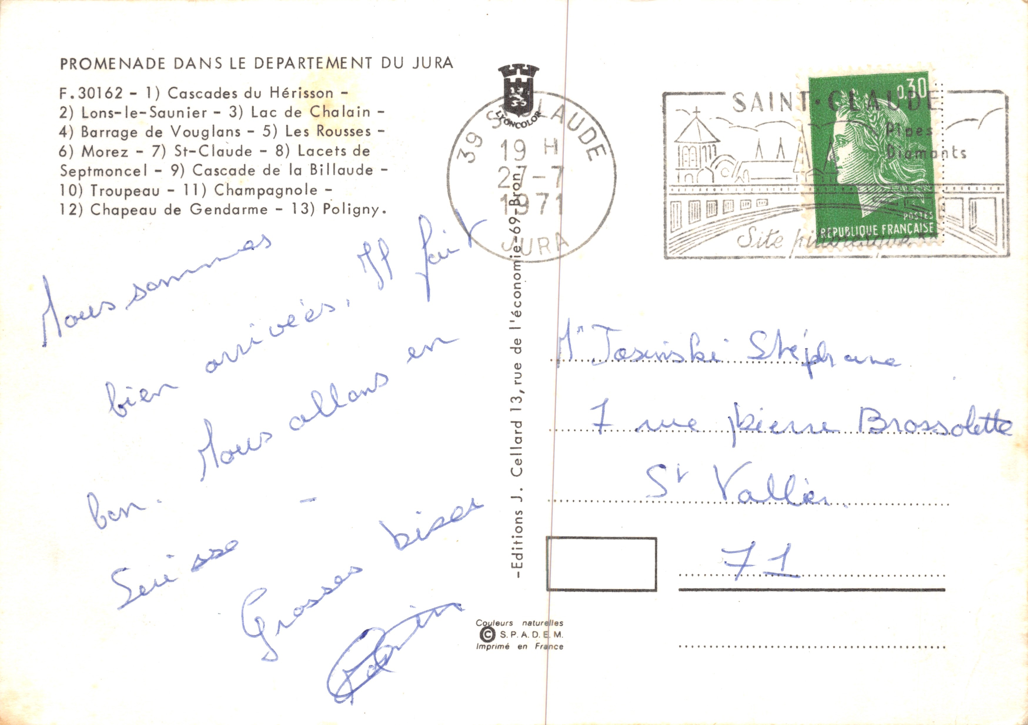 JURA — Collage van landschappen en locaties — Editions S.P.A.D.E.M. — Achterkant