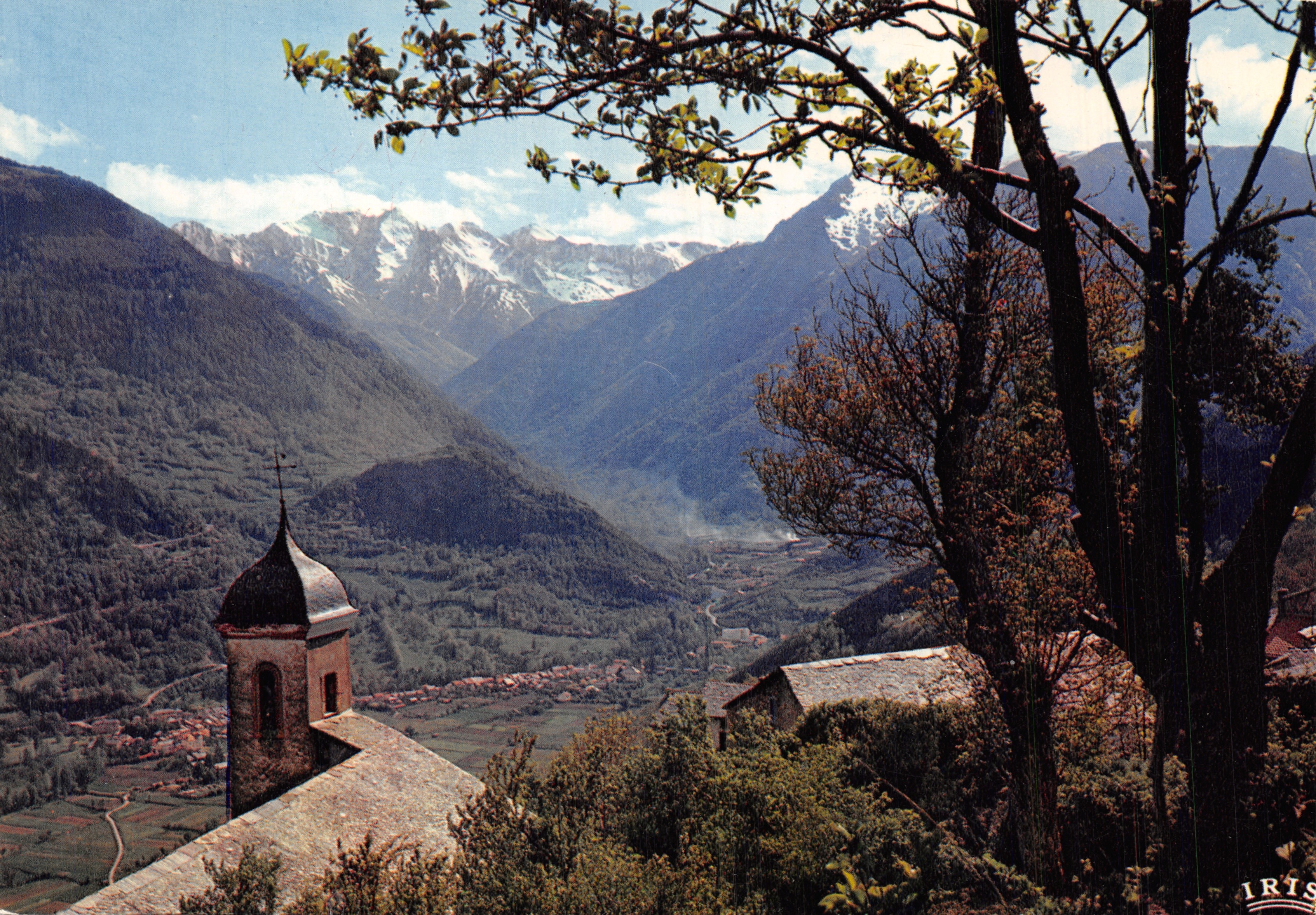 Vallée de Vicdessos — vista desde la iglesia de Auzat — Editions Modernes « Théolac »