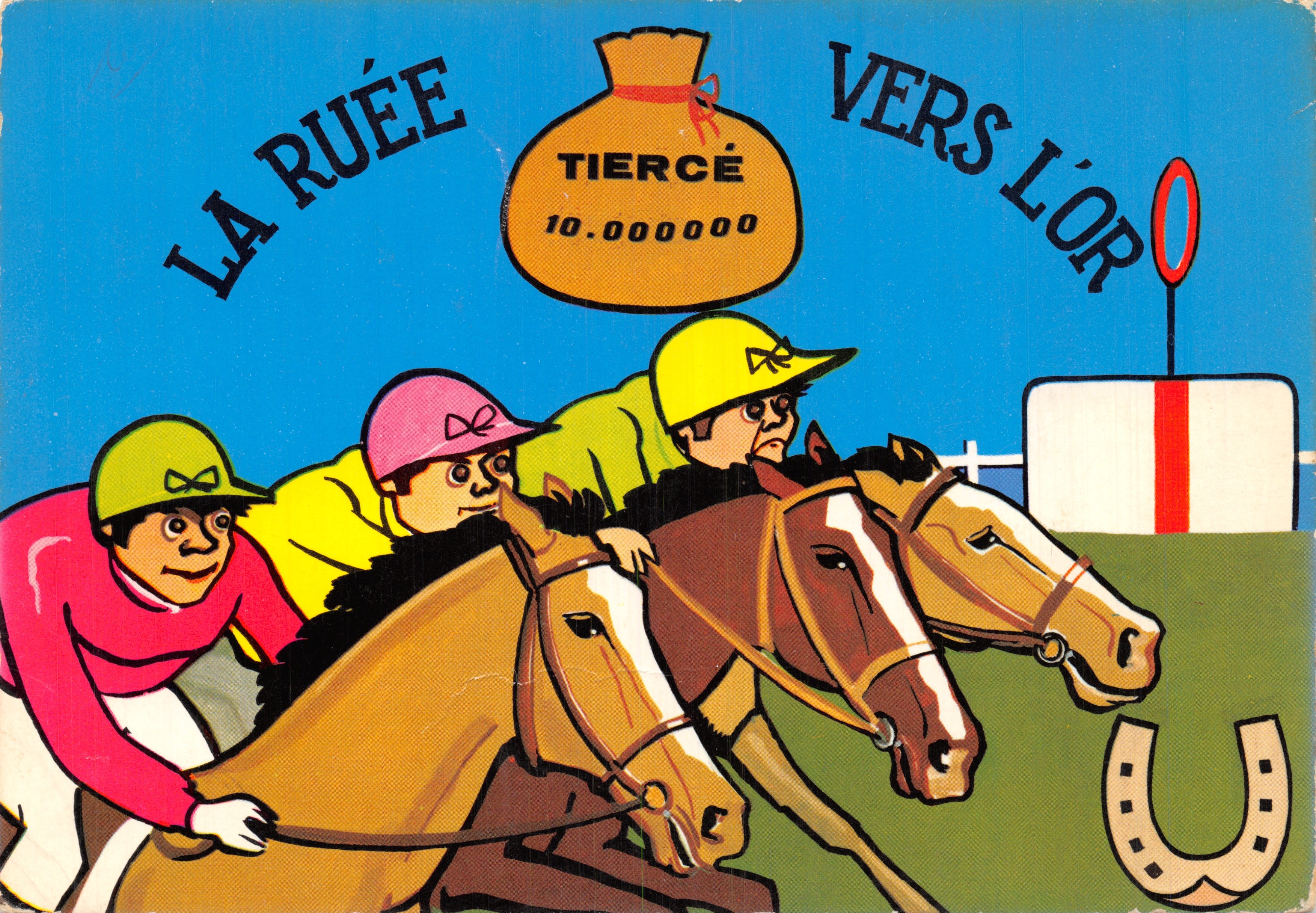 Paardenrennen — De Goudstroom — uitgever Combier Imprimeur Macon