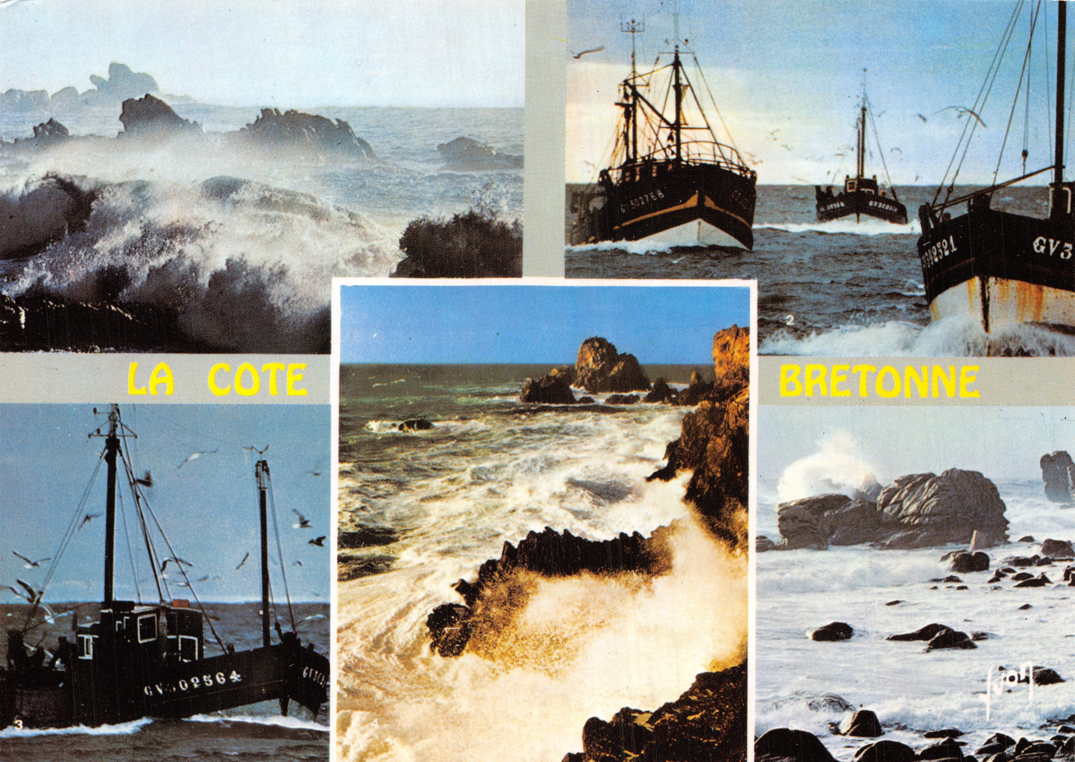 La Côte Bretonne — Küstenlandschaften und Fischerboote — Éditions Jean-Jaurès-94-Arcueil