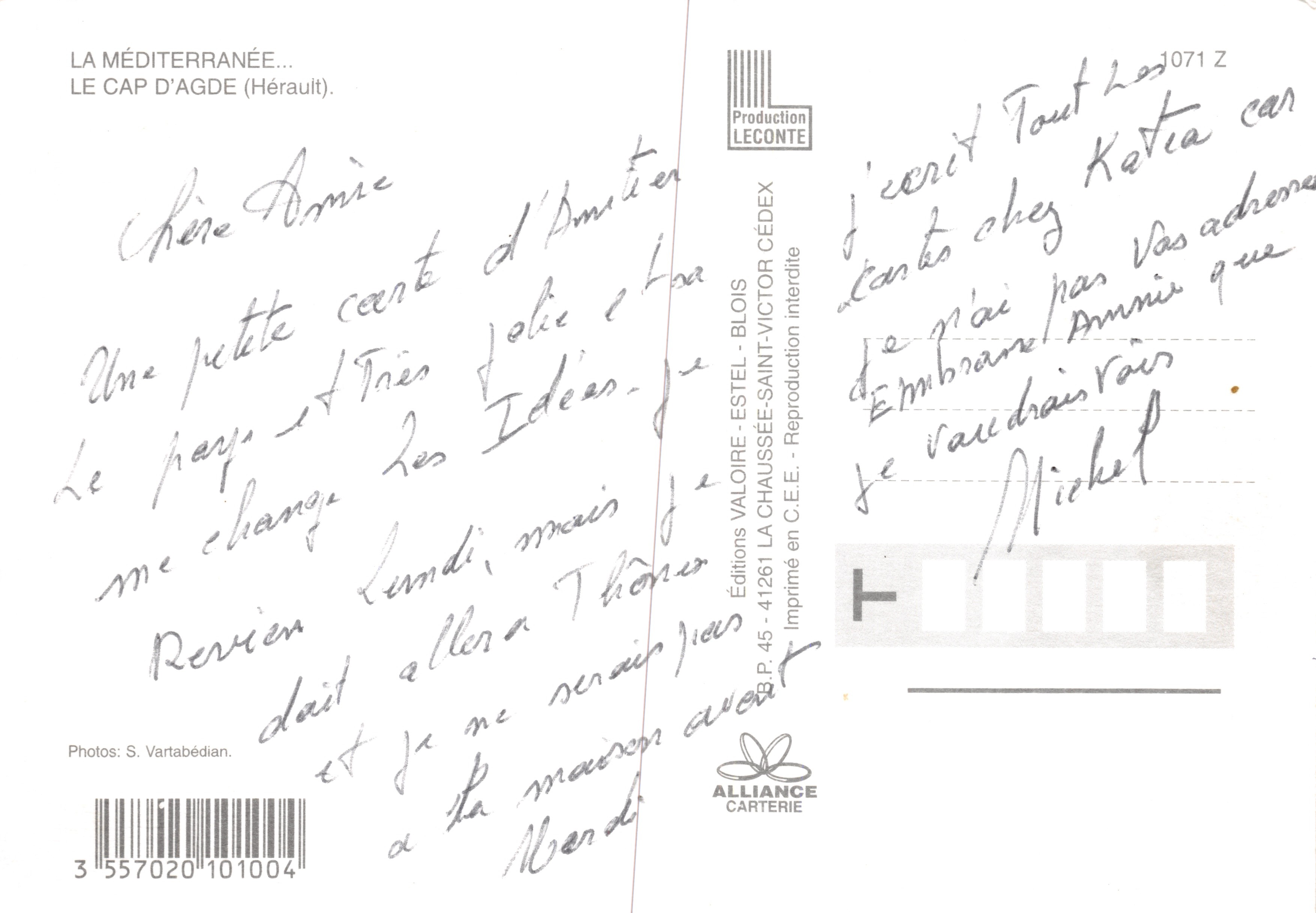 Die Strände von Cap d'Agde — Panoramablick und Badebilder — Éditions LECONTE — Rückseite