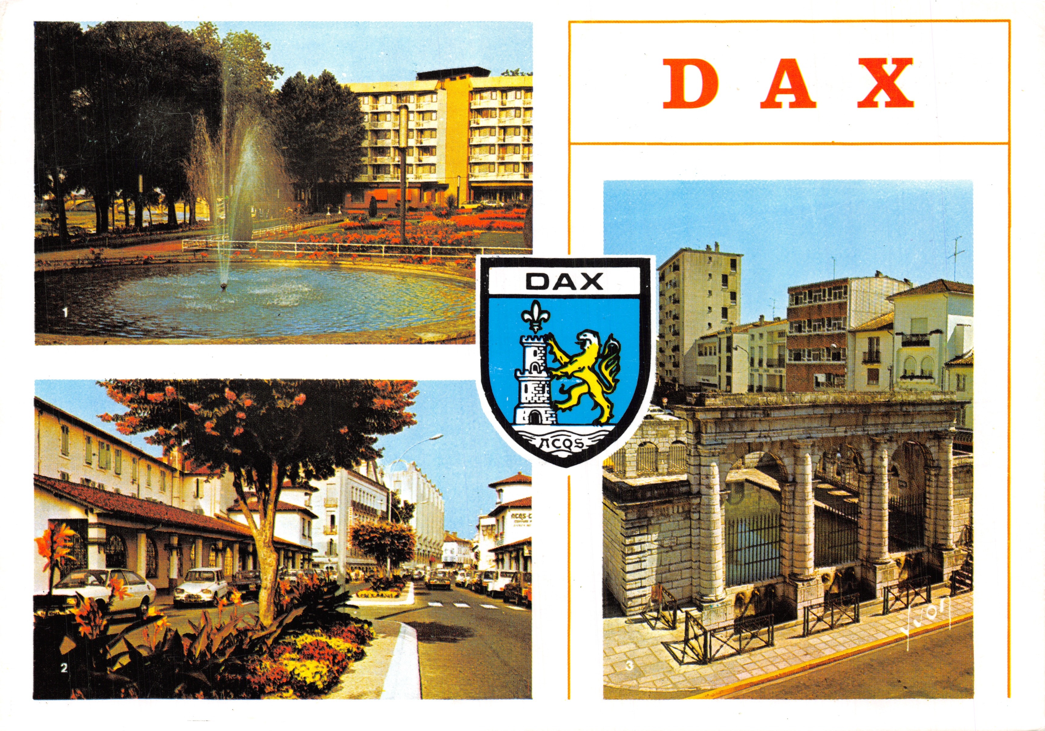 Dax — Giardino della Potinière, Hotel Miradour, Fontana romana