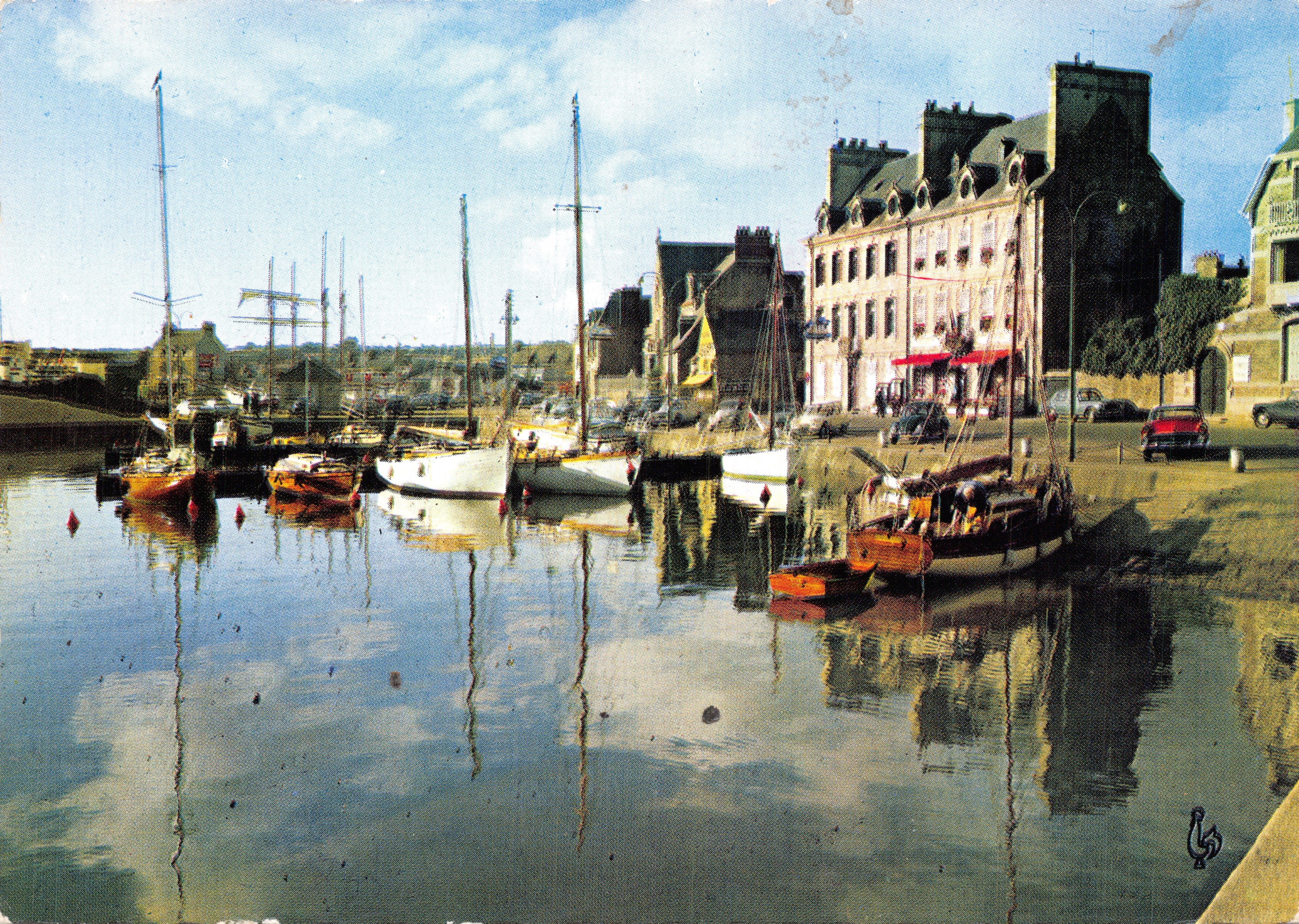 Port de Chaudière w Paimpolu — Widok z rogu portu, jachty — Wydawca LES TIRAGES MODERNES, PARIS